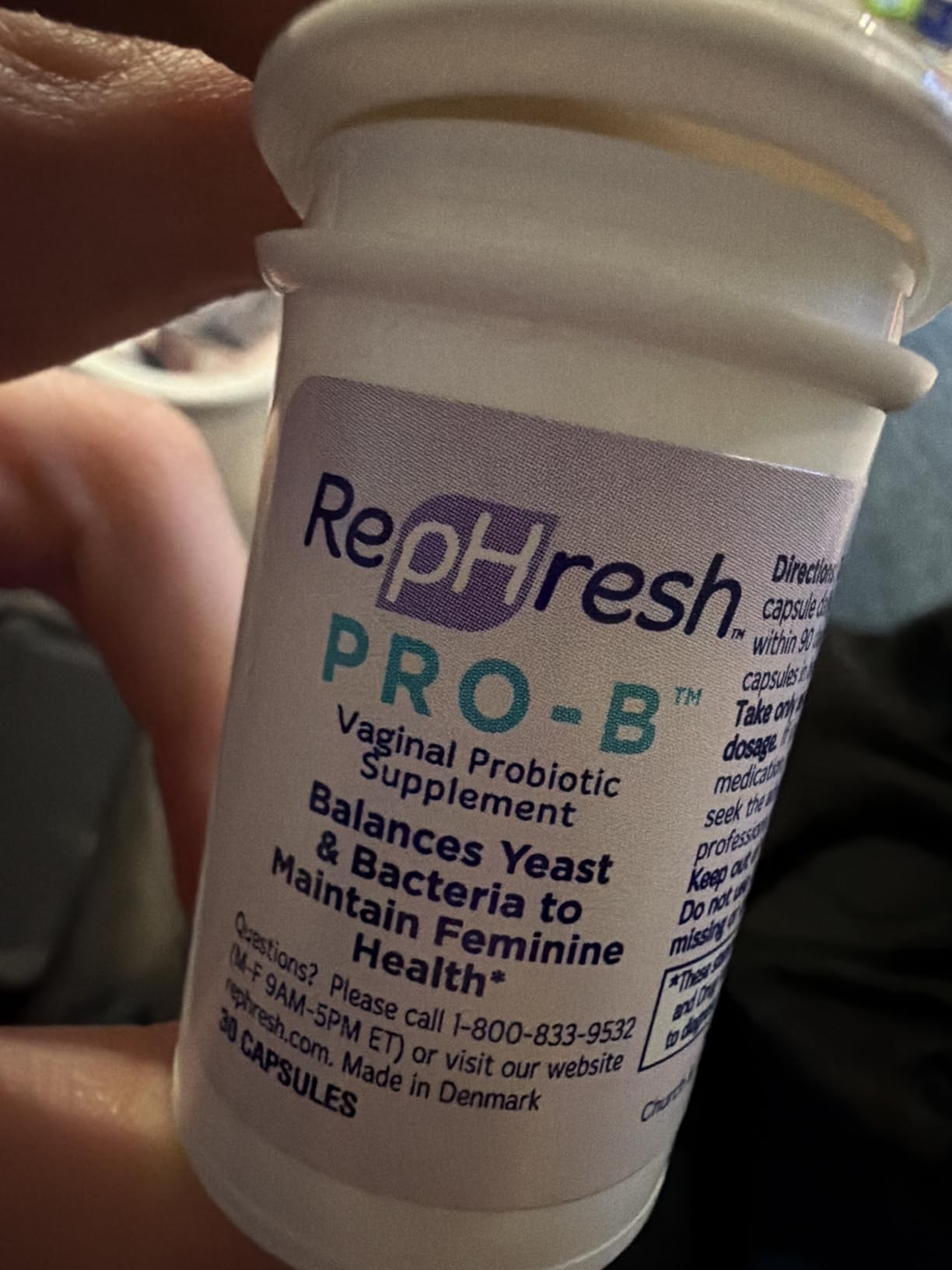 RepHresh Pro-B Vaginal Probiotic Supplement, pH Balance, Probiotics for Women, Balances Yeast and Bacteria to Maintain Feminine Health, Daily Oral Capsules, 30 Count customer photo 1