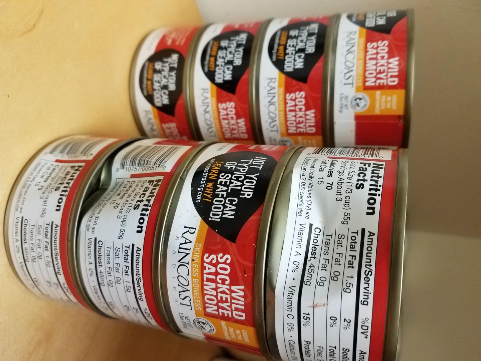 Raincoast Trading | Wild Caught Canned Salmon | Canned Fish | Certified Sustainable Seafood | Caught in the Pacific Northwest | 150g/can (Pack of 12) (Wild Sockeye Salmon, Skinless & Boneless) customer photo 1