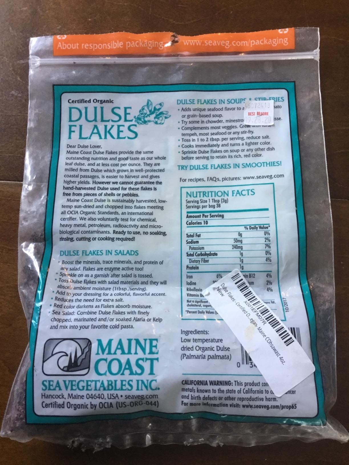 Maine Coast Organic Alaria Wild Atlantic Wakame, 2 OZ customer photo 2