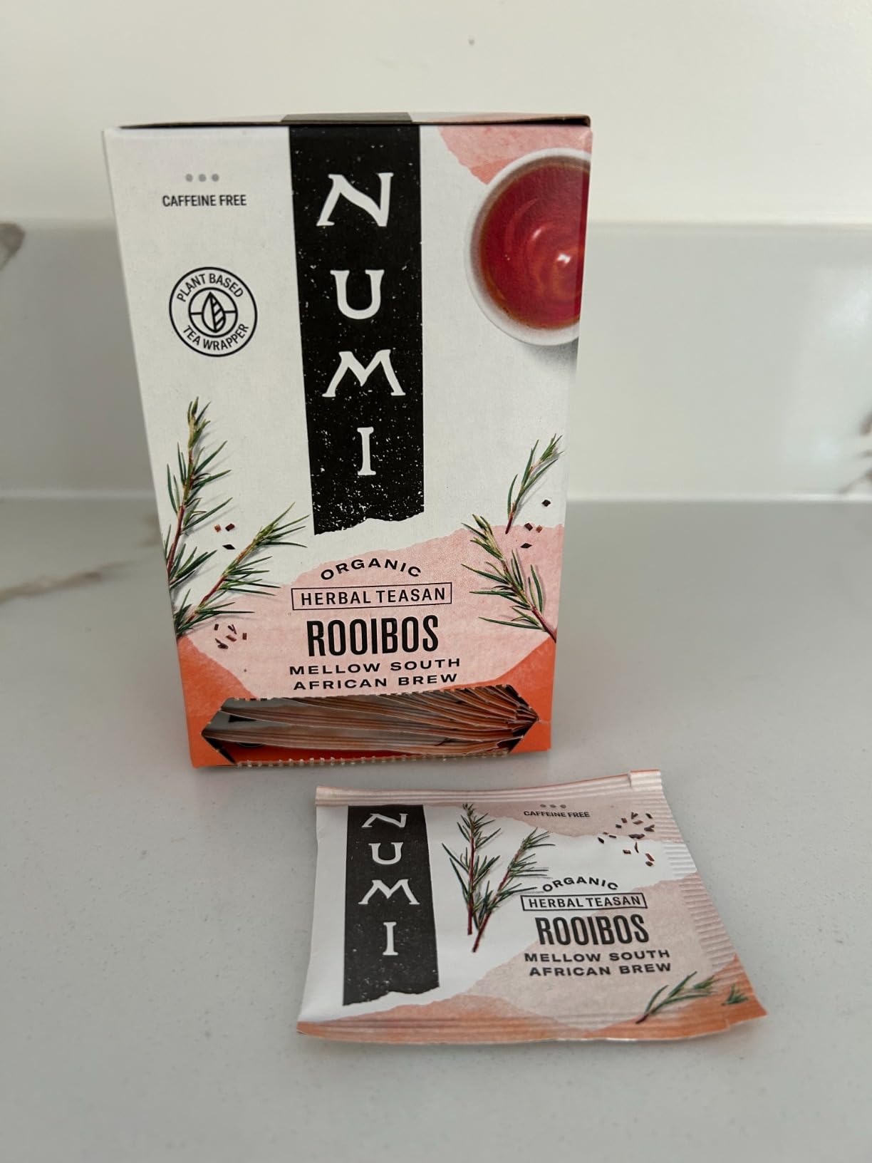 Numi Organic Rooibos Tea, 18 Herbal Tea Bags, Microplastic Free, Packed with Antioxidants, Great for Evening Relaxation customer photo 1