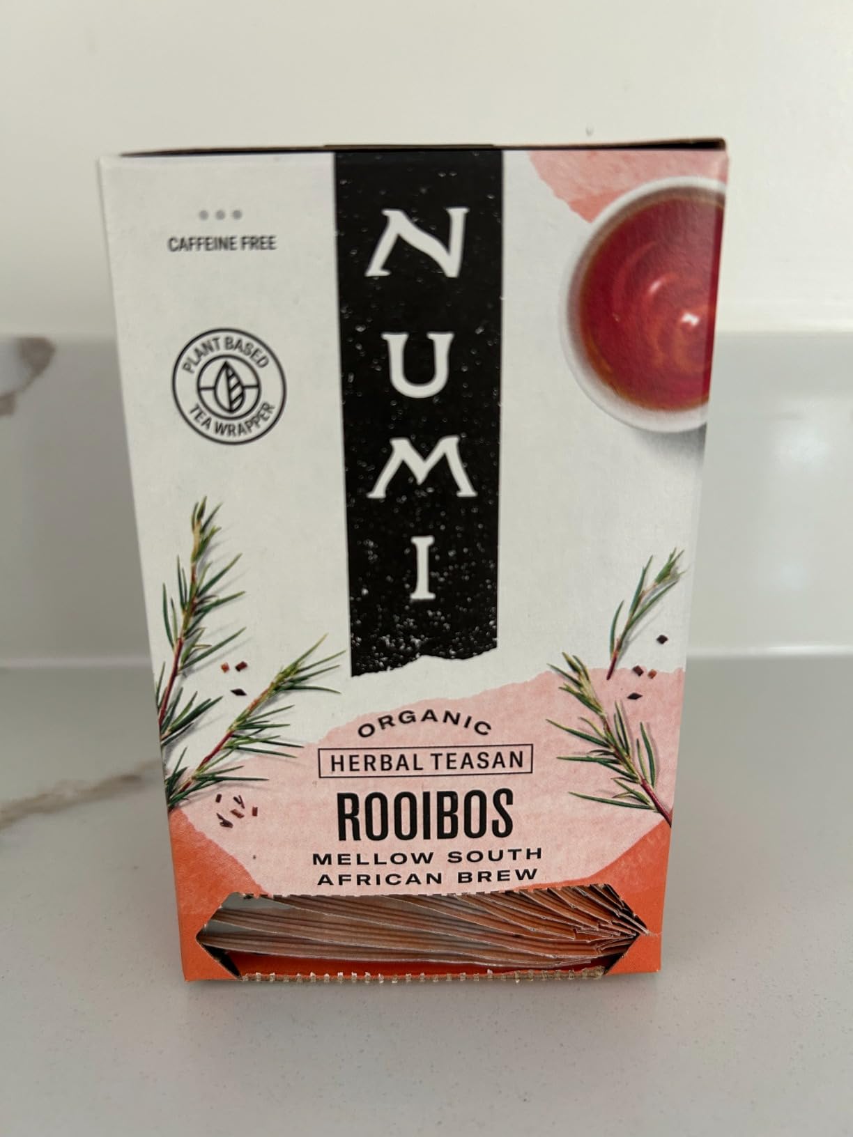 Numi Organic Rooibos Tea, 18 Herbal Tea Bags, Microplastic Free, Packed with Antioxidants, Great for Evening Relaxation customer photo 2
