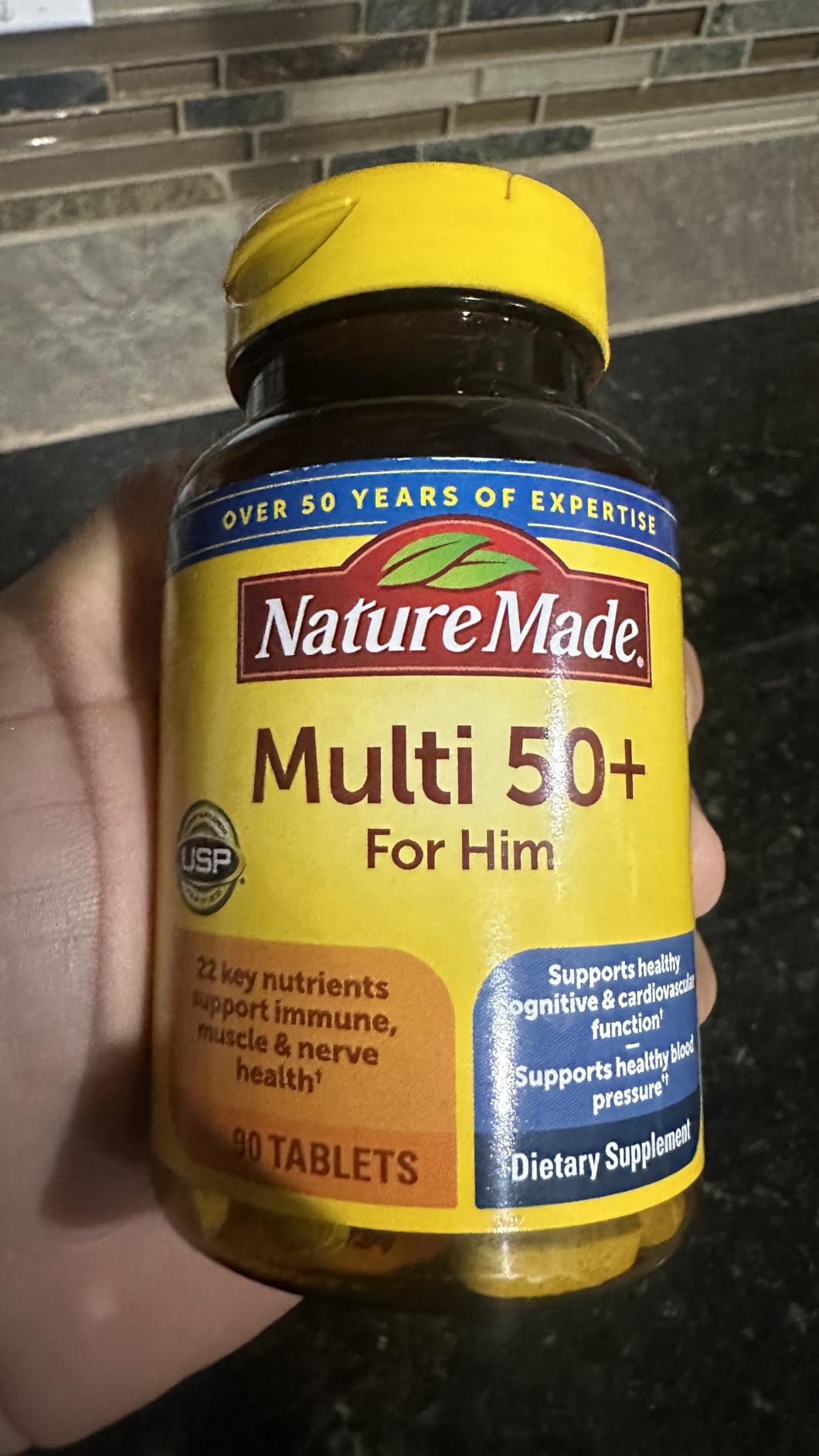 Nature Made Multivitamin for Men Over 50, Mens Multivitamins 50 Plus, Daily Nutritional Support, 90 Tablets customer photo 1
