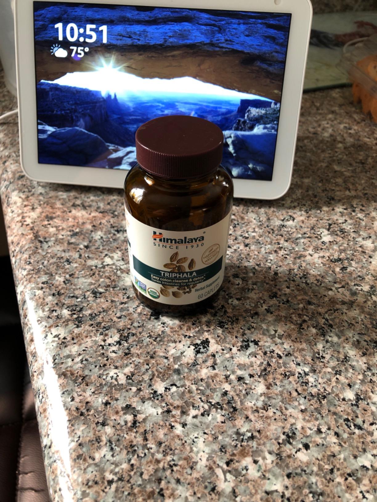 Himalaya Organic Triphala, 2 Month Supply, for Colon Cleanse, Detox & Occasional Constipation, USDA Certified Organic, Non-GMO, Gluten-Free, Extract & Powder Herbal Supplement, 688 mg, 60 Caplets customer photo 2