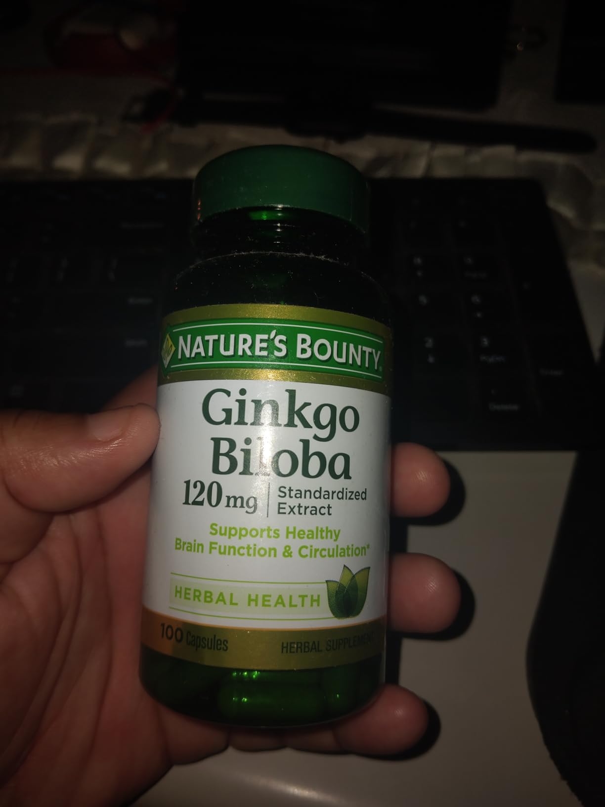 Nature's Bounty Ginkgo Biloba Capsules 120mg, Memory Support Supplement, Supports Brain Function and Mental Alertness, 100 Capsules customer photo 1