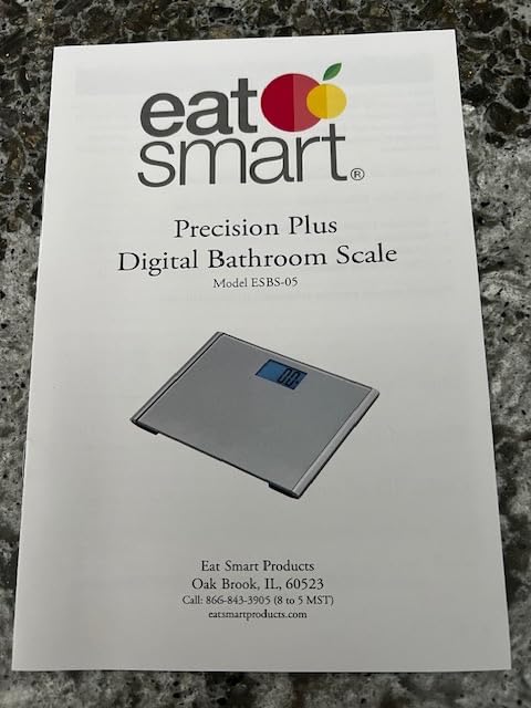 EatSmart Precision Plus Digital Bathroom Scale, 440-lb Capacity, Wide Platform Body Analyzer with Step-On Technology, Stable Home Fitness Device for Weight Management, Grey customer photo 1