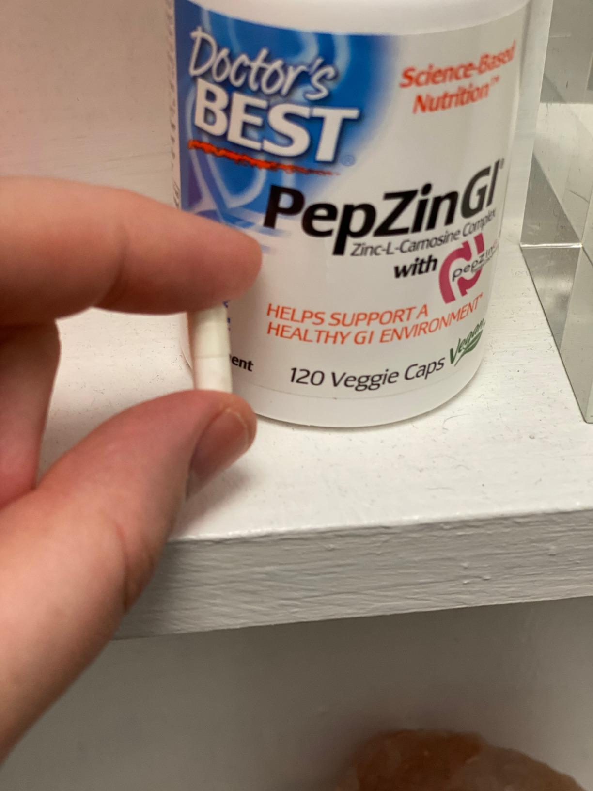 Doctor's Best PepZin GI, Zinc-L-Carnosine Complex for Men & Women - Zinc Carnosine Supplement Caps for Gut Health, Digestive Support, & Stomach Comfort, Vegan, Gluten Free - 120 Veg Capsules customer photo 2