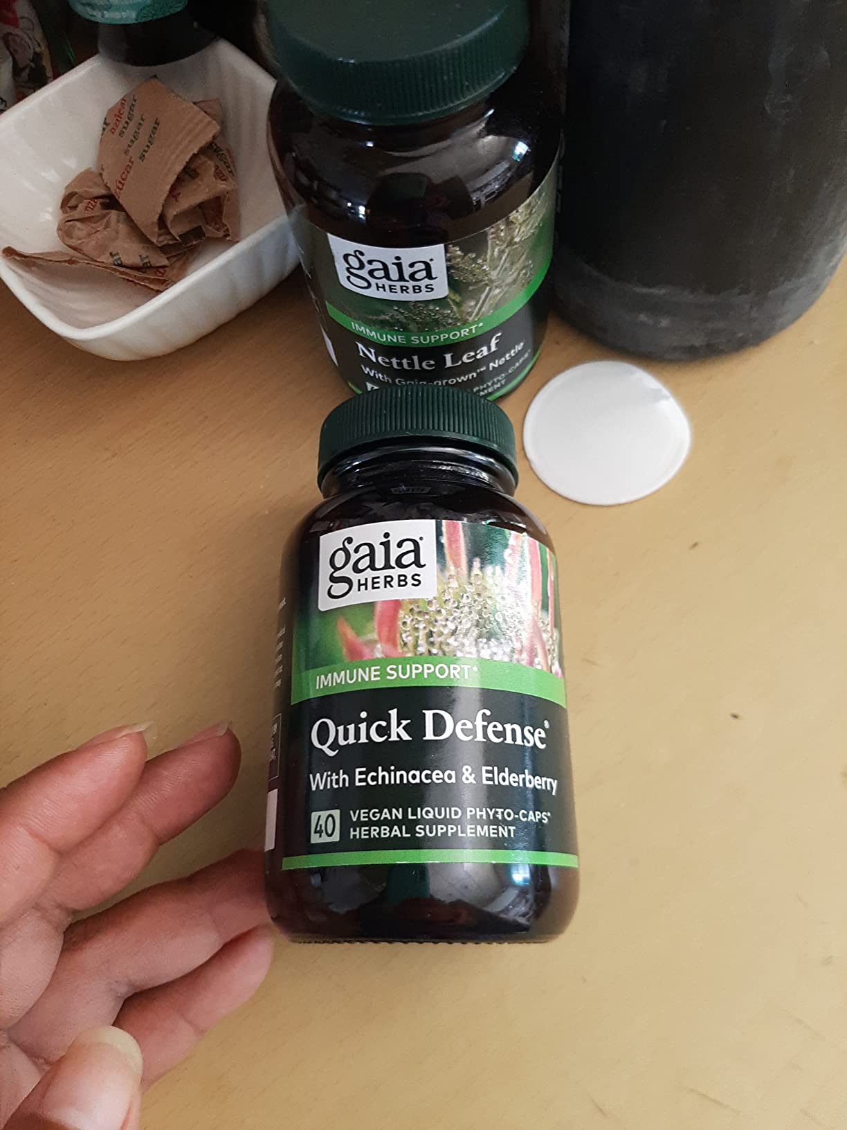 Gaia Herbs Quick Defense - Fast-Acting Immune Support Supplement - Echinacea, Black Elderberry, Ginger & Andrographis - 20 Vegan Liquid Phyto-Caps customer photo 2