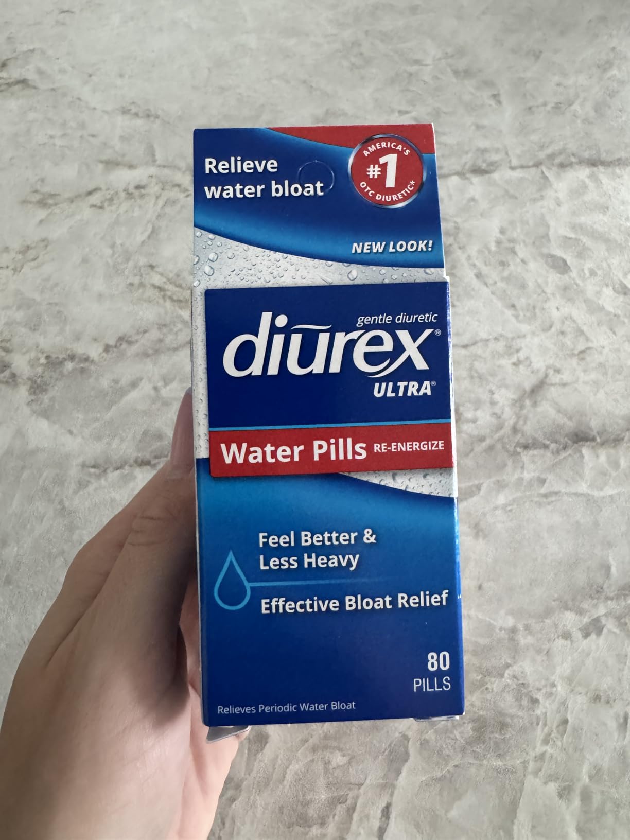 Diurex Ultra Re-Energizing Water Pills - Relieve Water Bloat - Feel Better & Less Heavy - 80 Count customer photo 2