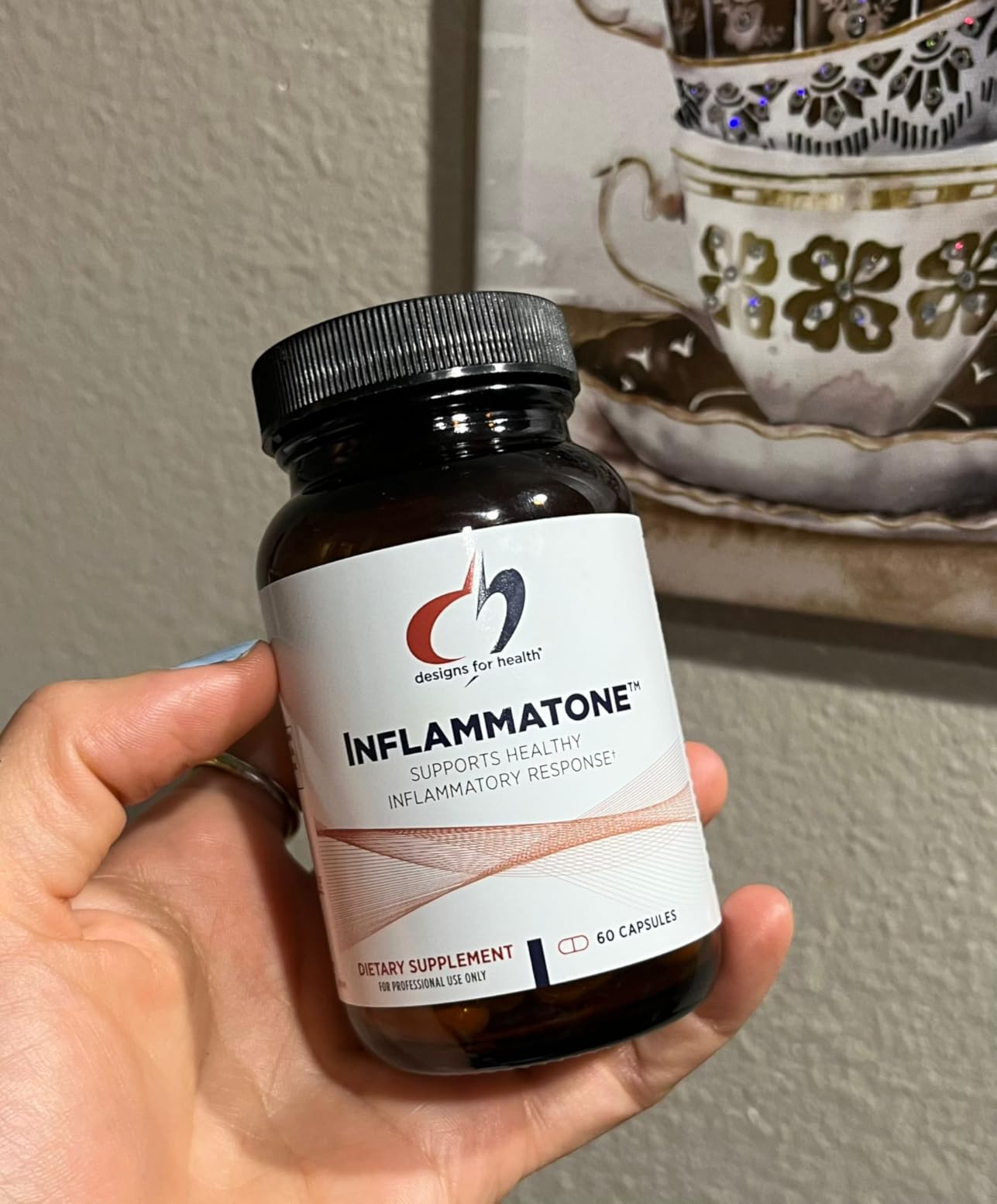 Designs for Health Inflammatone - Turmeric Supplements with Proteolytic Enzymes, Boswellia, Quercetin & Resveratrol (60 Capsules) customer photo 1