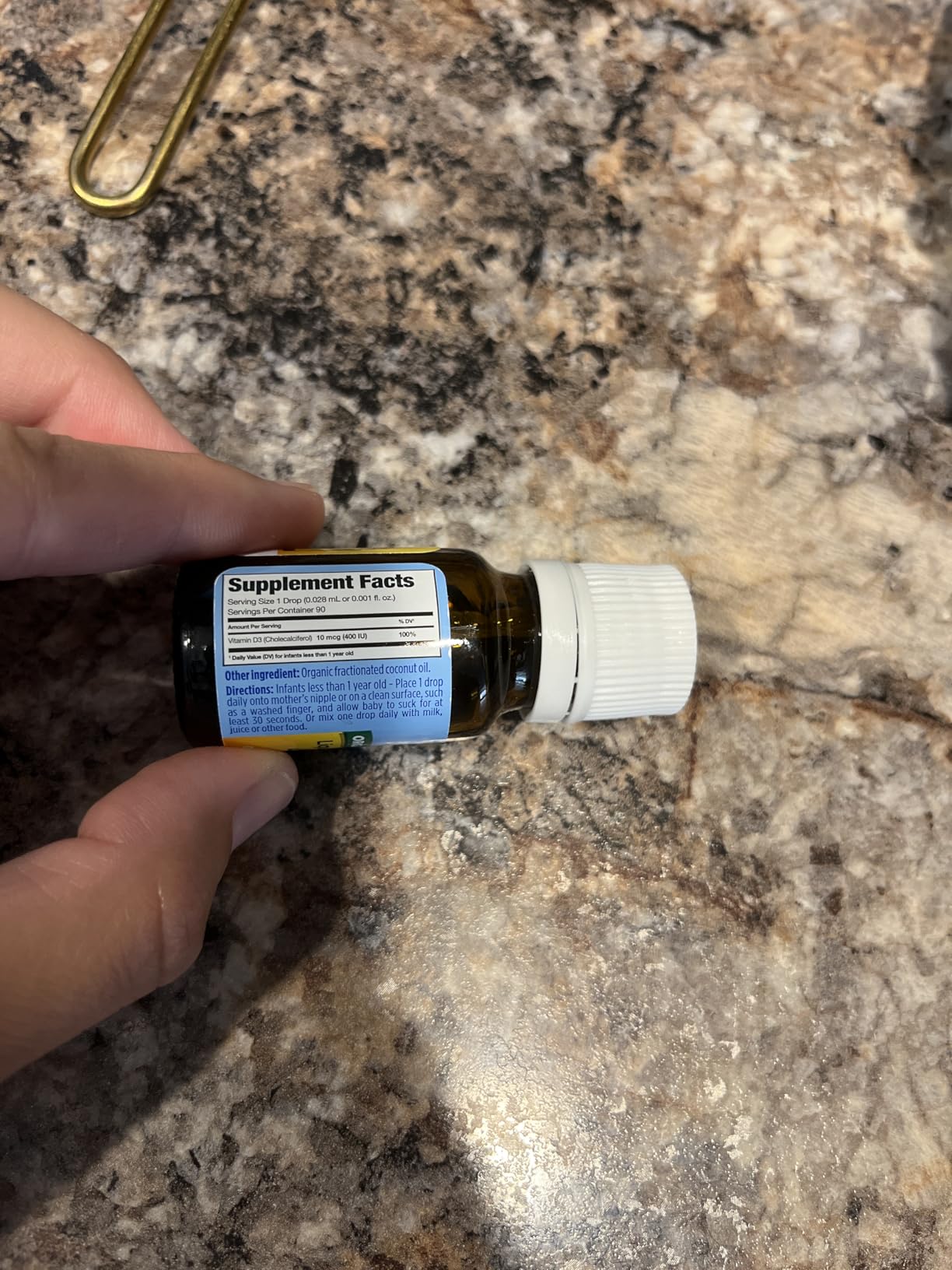 Ddrops Baby 400 IU, Vitamin D, 90 Drops 2.5mL (0.08 Fl. Oz (Pack of 1)) customer photo 1