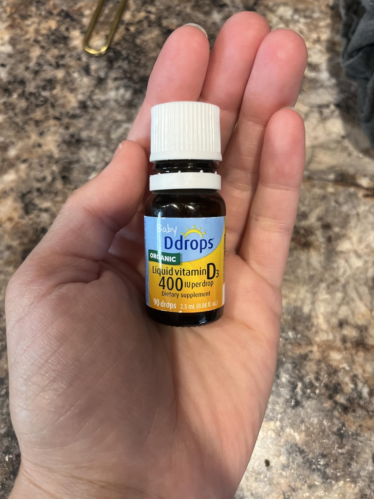 Ddrops Baby 400 IU, Vitamin D, 90 Drops 2.5mL (0.08 Fl. Oz (Pack of 1)) customer photo 2