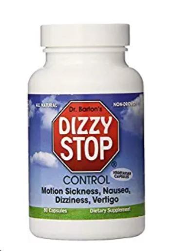 Dizzy Stop Dr. Barton's Vertigo Relief Products with Ginger and Grape Seed - Non-Drowsy Motion Sickness Pills for Dizziness Relief and Inner Ear Balance - 80 Count customer photo 1