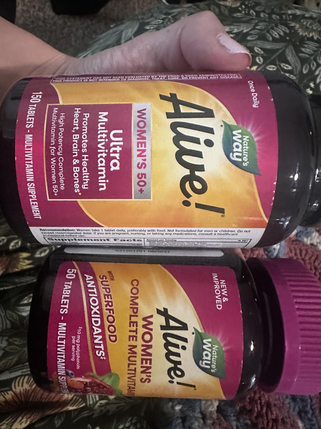 Nature's Way Alive! Ultra Potency Multivitamin for Women 50 Plus, Complete High Potency Formula with Vitamin D3, C, E, Methylated B12, Supports Heart, Brain, and Bone Health, 60 Tablets customer photo 2