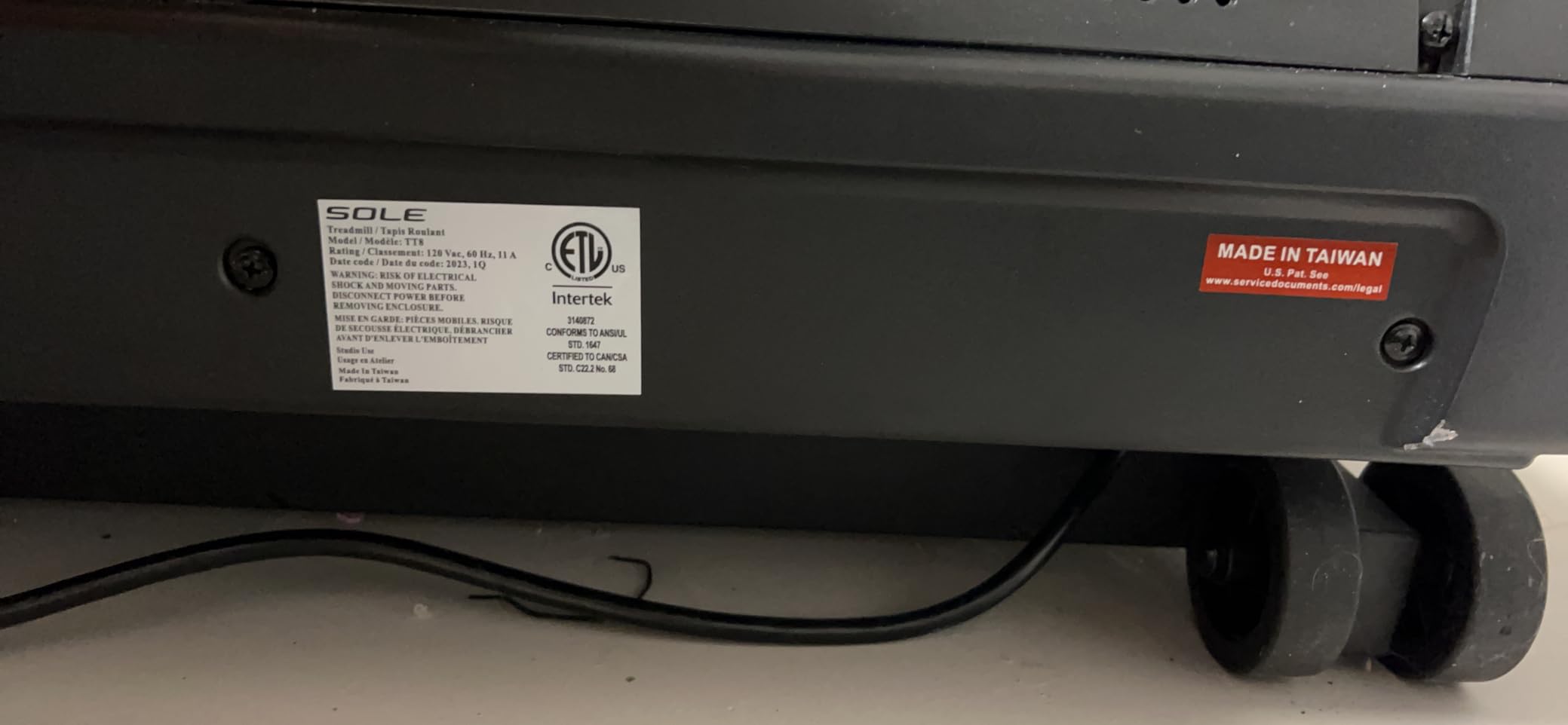 SOLE Fitness F63/F65/F80/F85/TT8 Treadmill with Incline, Bluetooth, Foldable Option customer photo 2