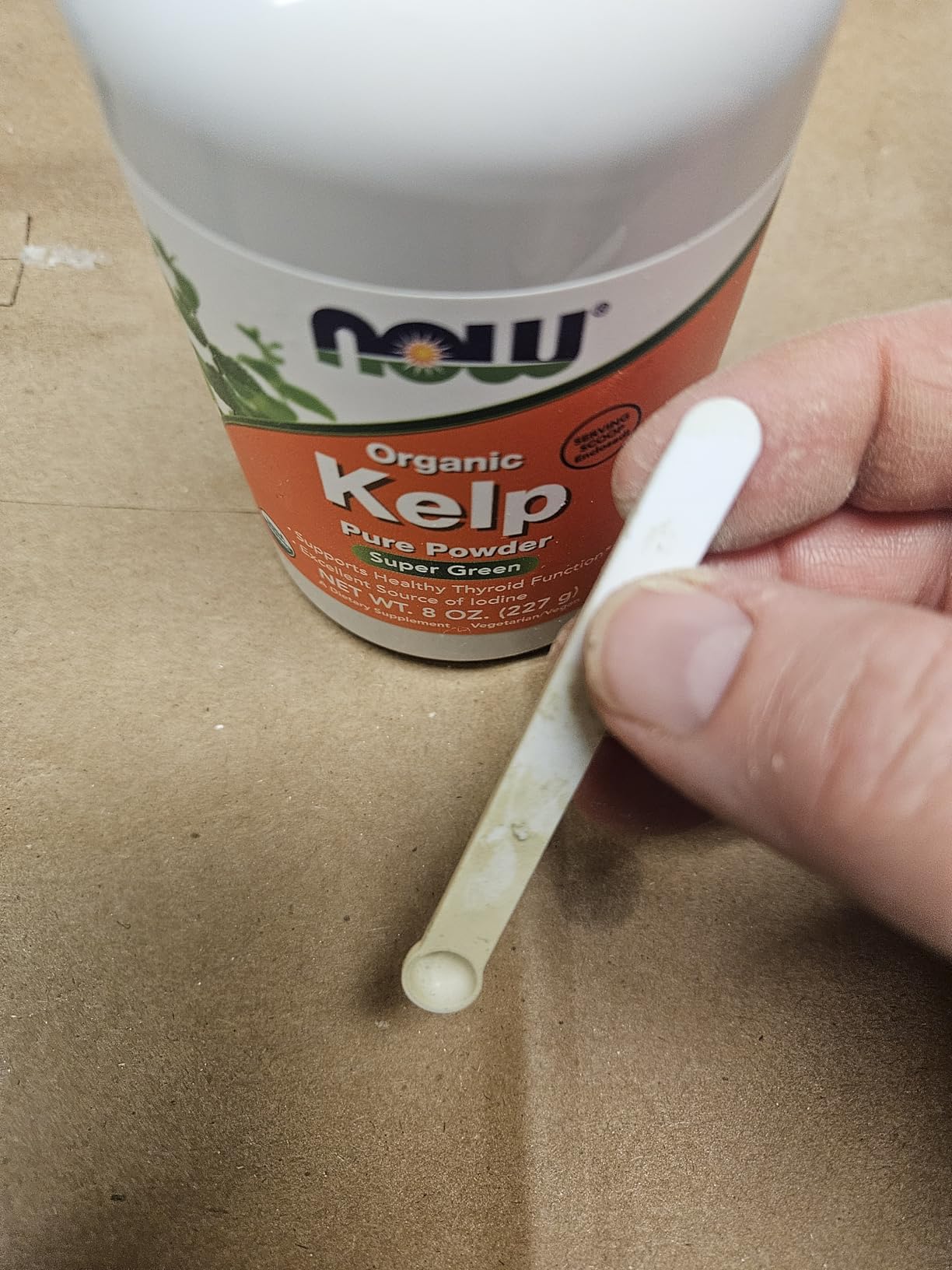 NOW Supplements, Kelp Powder, Certified Organic, Excellent Source of Iodine, Super Green, 8-Ounce customer photo 1