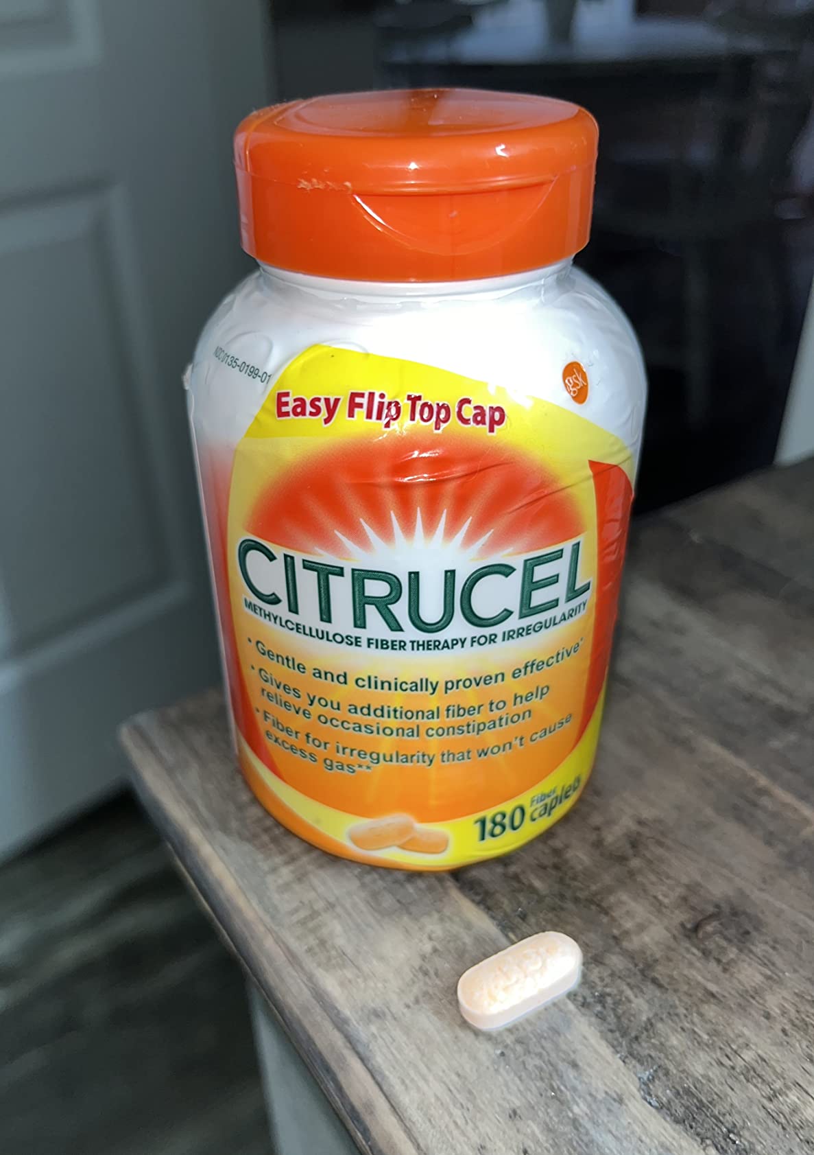 Citrucel Methylcellulose Fiber Caplets for Occasional Constipation Relief, Orange Flavor - 1 Count customer photo 1