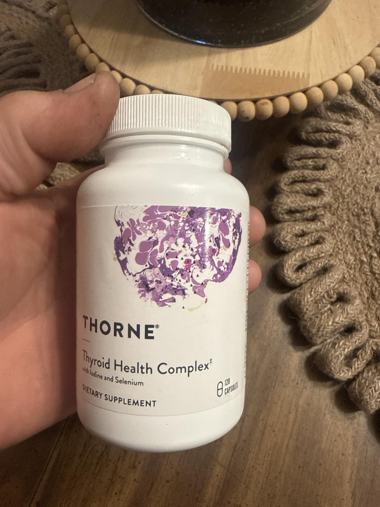 THORNE - Thyroid Health Complex - Cofactors for Function Support - Vitamins B12, C & E, Ashwagandha, Iodine, Zinc, Selenium, Copper & L-Tyrosine - Third-Party Certified - 120 Capsules customer photo 2