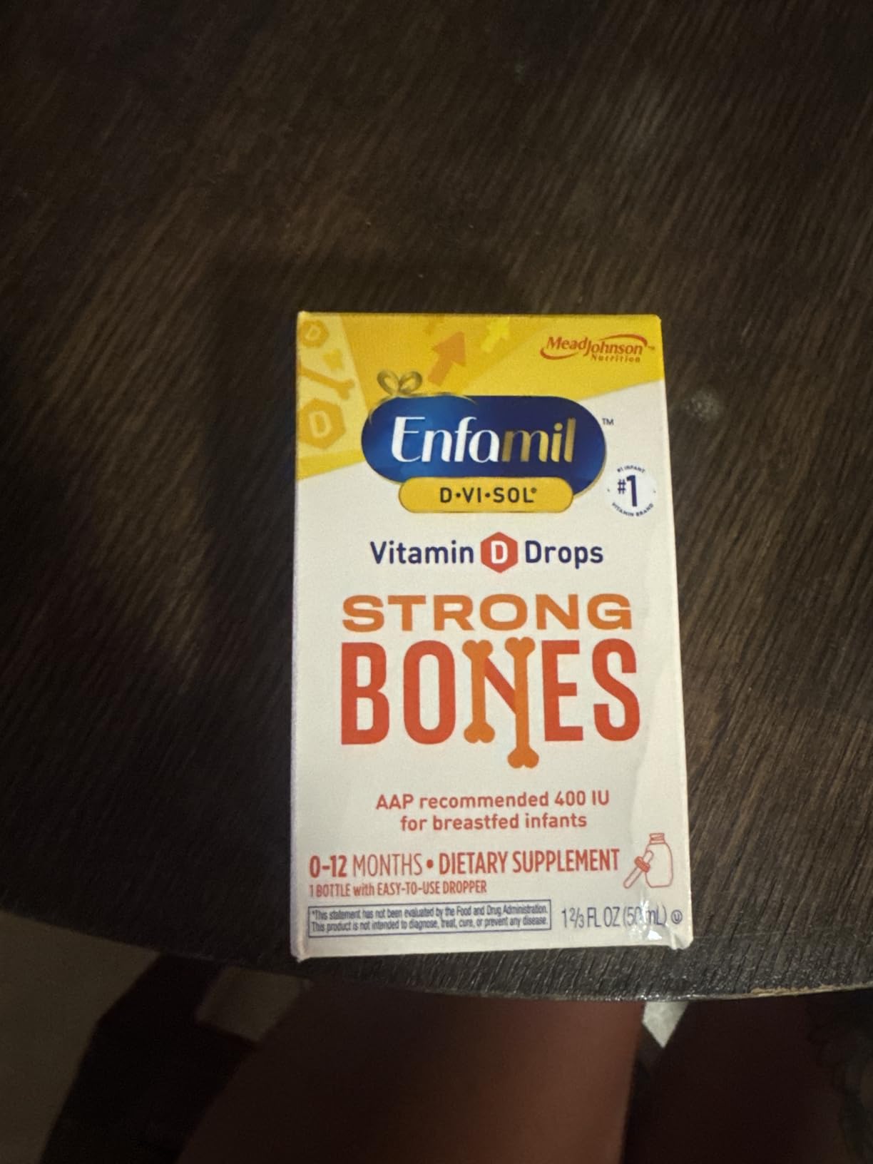 Enfamil Baby Vitamin D-Vi-Sol Liquid Supplement Drops for Infants, Supporting Strong Teeth & Bones in Newborn Babies, Easy-to-Use, Gluten-Free, 50 Day Supply, Dropper Bottle customer photo 1