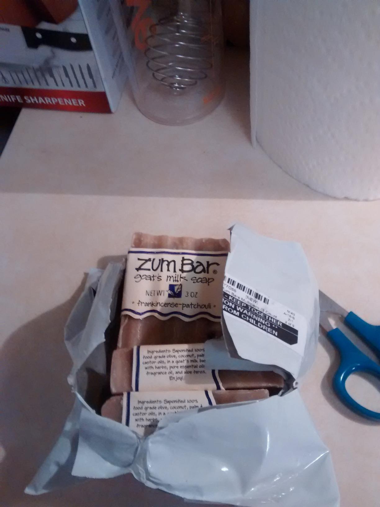 Zum Indigo Wild Goat's Milk Soap Bar - Bar Soap for Hands & Body Made with Essential Oils - 3 oz - Patchouli (3 Pack) customer photo 2