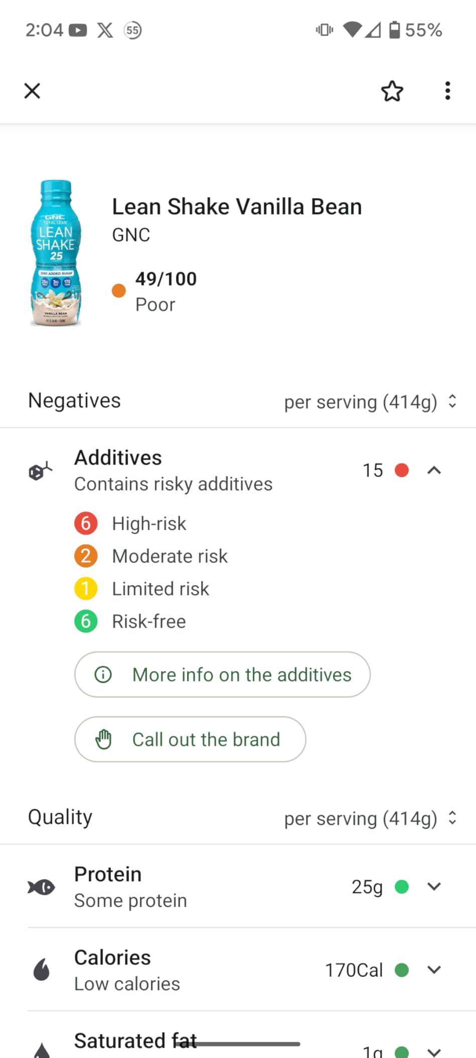 GNC Lean Shake 25 Protein Shake, Clinically Proven Weight Management, Meal Replacement, 25g Protein with Zero Added Sugar, Ready to Drink, Vanilla Bean, Pack of 12 customer photo 2