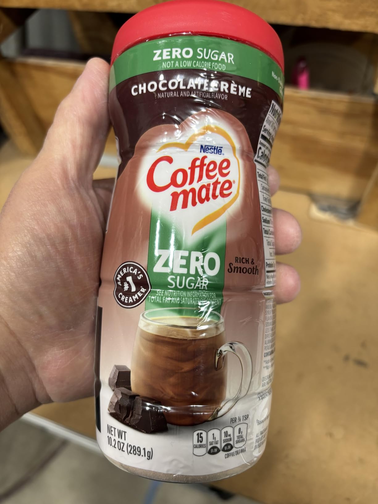 Coffee-mate Sugar Free Creamy Chocolate Powdered Coffee Creamer, 10.2 Ounce customer photo 1