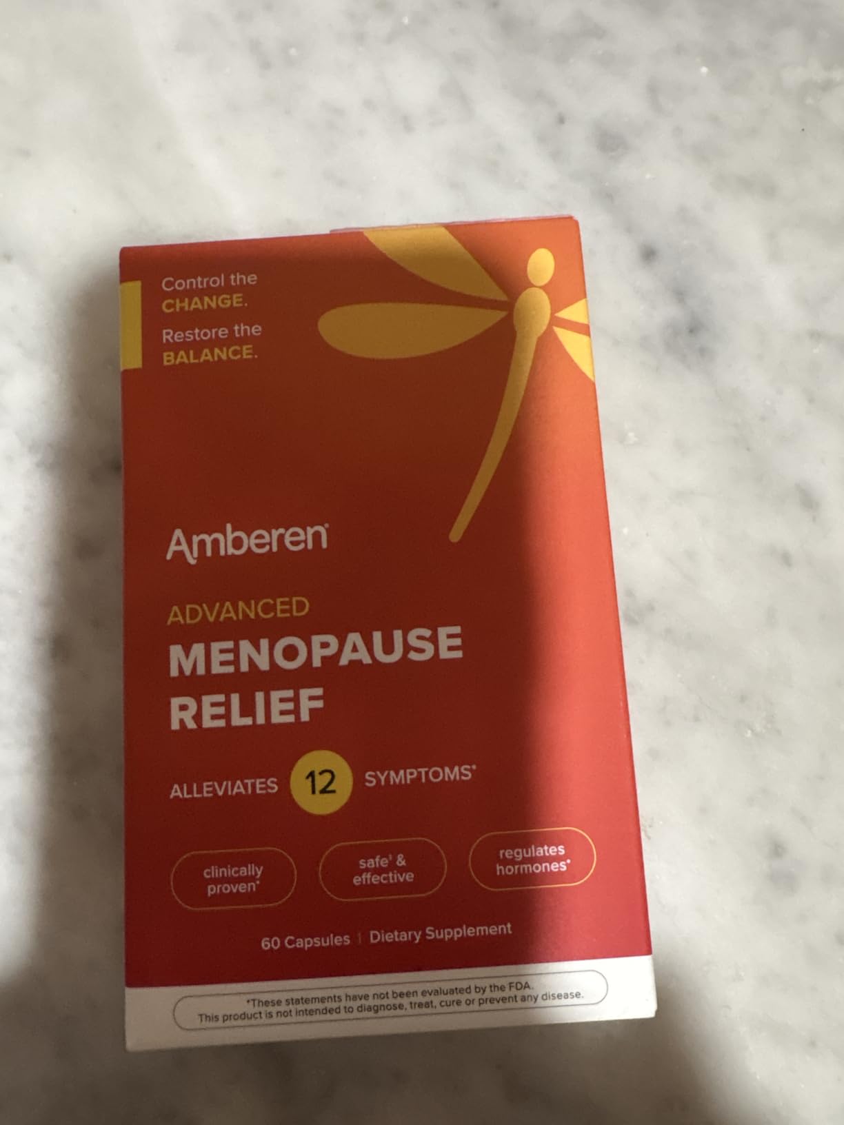 Amberen Menopause Supplement for Women, 180 Capsules - Clinically Proven, Helps Support Hormone Balance, Helps Relieve 12 Menopause Symptoms customer photo 1