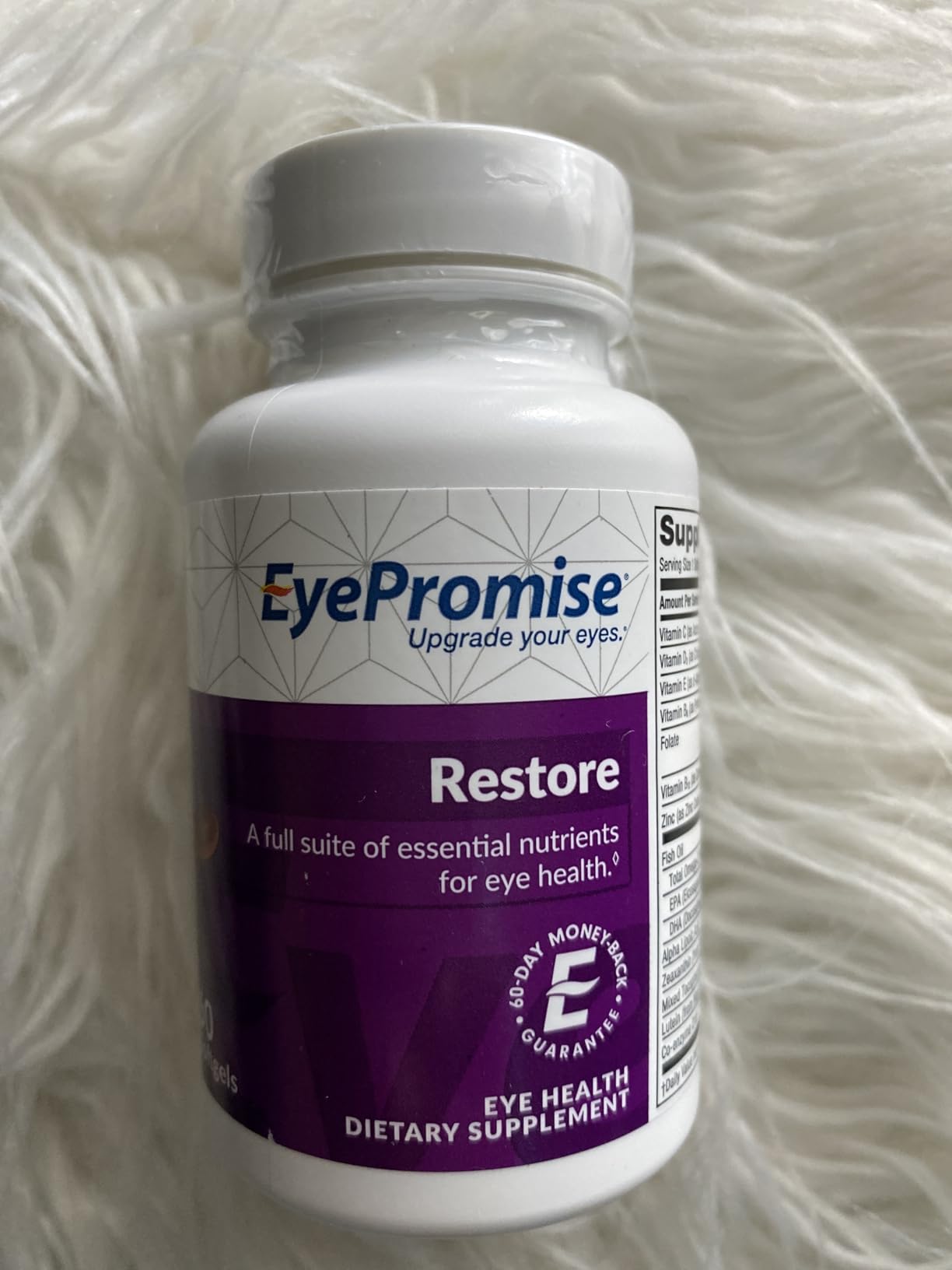 EyePromise Restore Aging Eye Health Supplements - 60 Softgels | Omega 3 Supplement for Aging Eyes with Lutein and Zeaxanthin, Fish Oil, EPA, DHA & Eye Vitamins (Packaging May Vary) customer photo 1