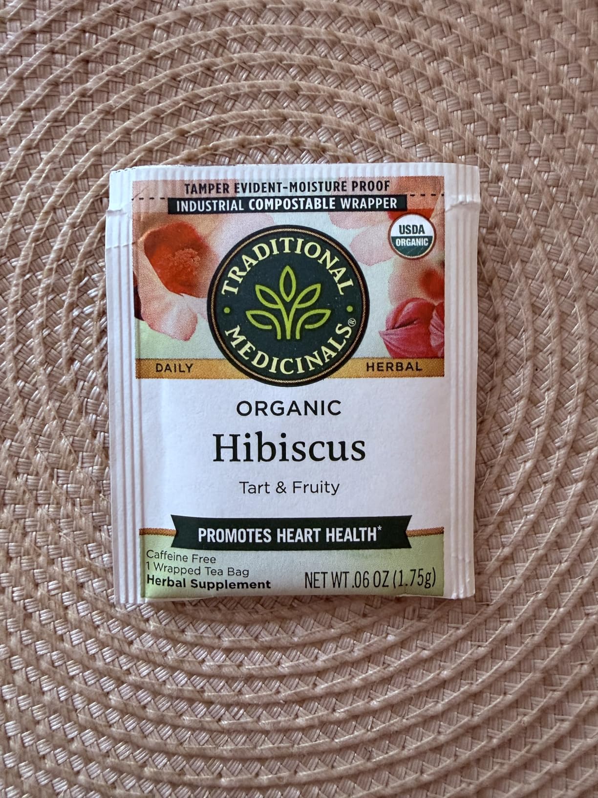 Traditional Medicinals Organic, Hibiscus Tea - Supports Normal Heart Health & Cardiovascular Wellness - Kosher, Non-GMO, Caffeine-Free, Compostable - 16 Tea Bags customer photo 1