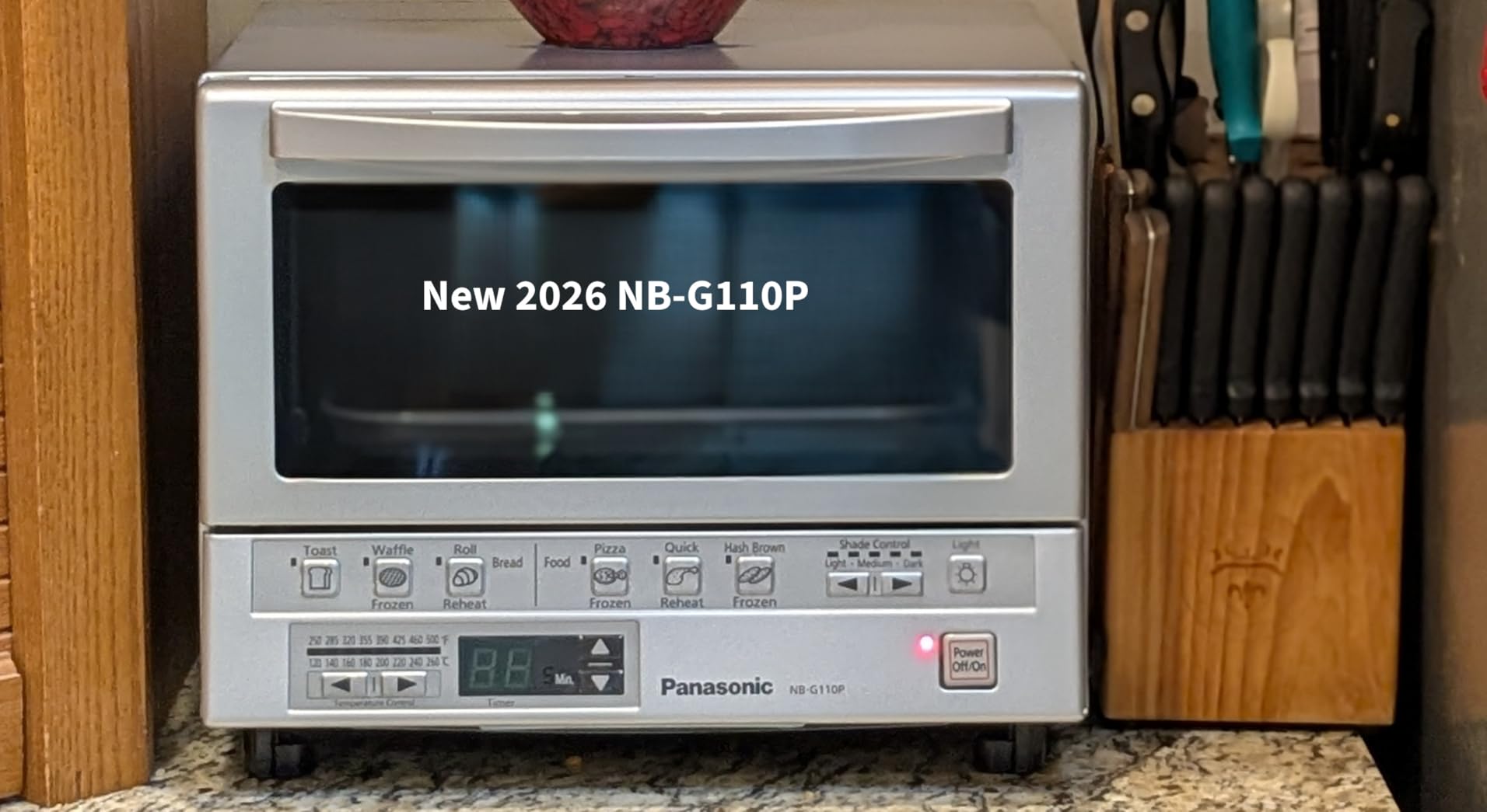 Panasonic FlashXpress Toaster Oven Countertop, 4-Slice Compact with Double Infrared Heating, NB-G110P, Silver customer photo 2