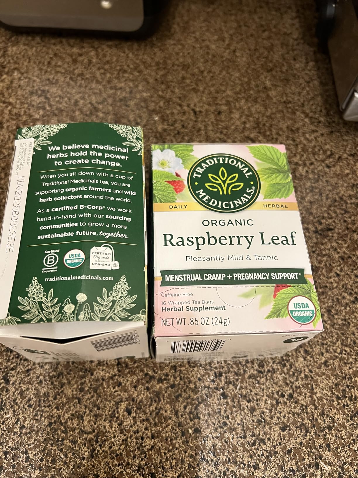Traditional Medicinals Organic Raspberry Leaf Herbal Tea, Eases Menstrual Cramps & Supports Healthy Pregnancy, 16 Tea Bags customer photo 2