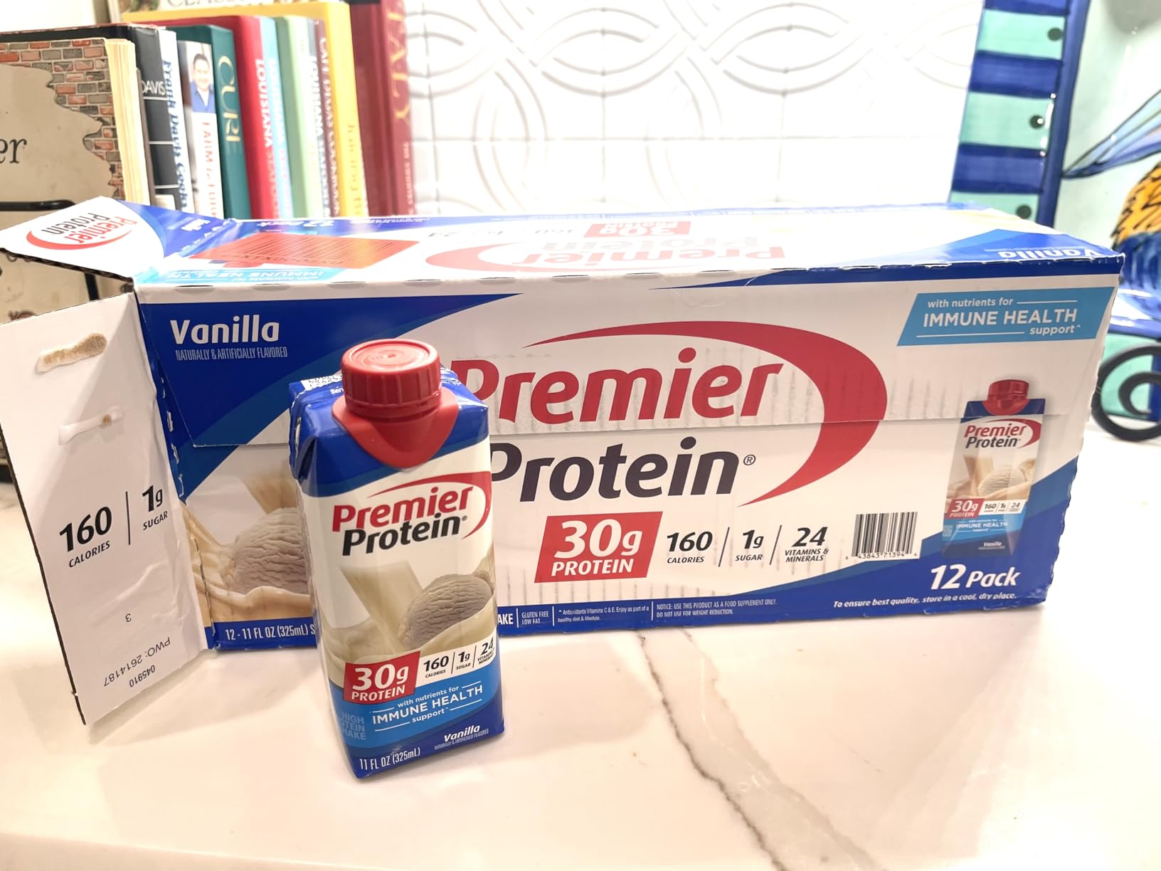Premier Protein Shake, Vanilla, 30g Protein, No Added Sugar, 24 Vitamins & Minerals to Support Immune Health, 11 fl oz, 12 Pack customer photo 1