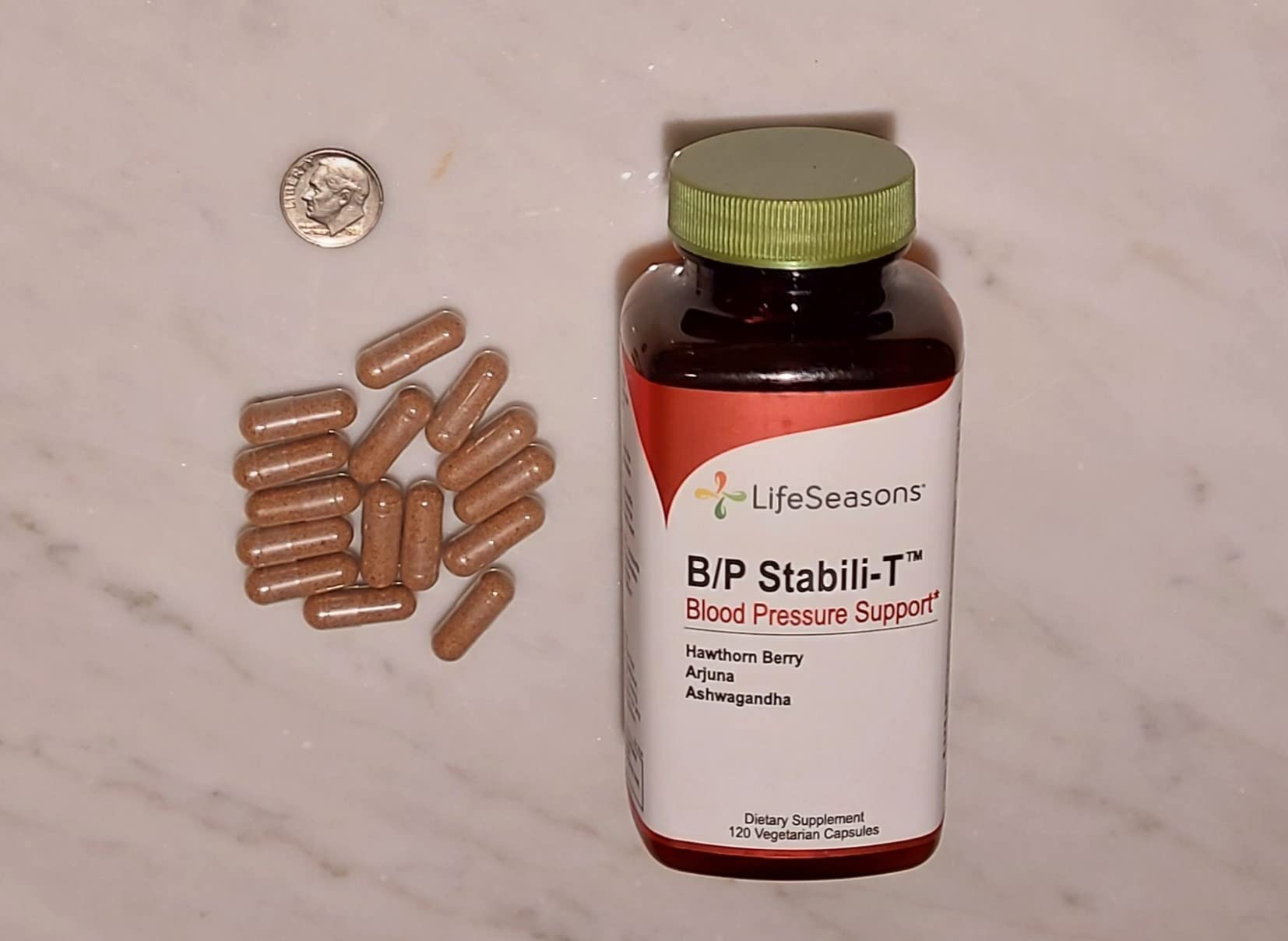 LifeSeasons B/P Stabili-T - Blood Pressure Support - Supplement for Healthy Heart & Circulation - Ashwagandha, Arjuna, Gotu Kola & Hawthorn Berry - 120 Capsules customer photo 1