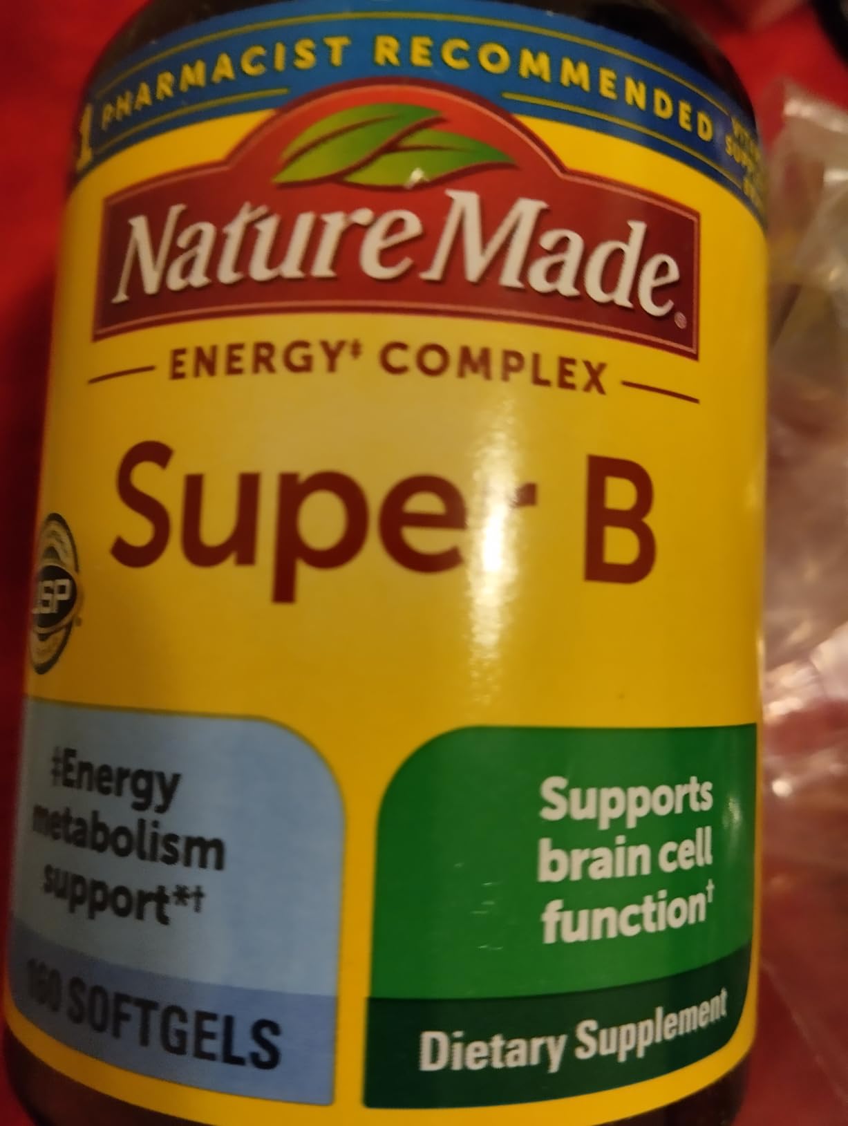 Nature Made Super B Complex Vitamins for Women and Men, Dietary Supplement for Energy Metabolism Support, 60 Softgels, 60 Day Supply customer photo 2
