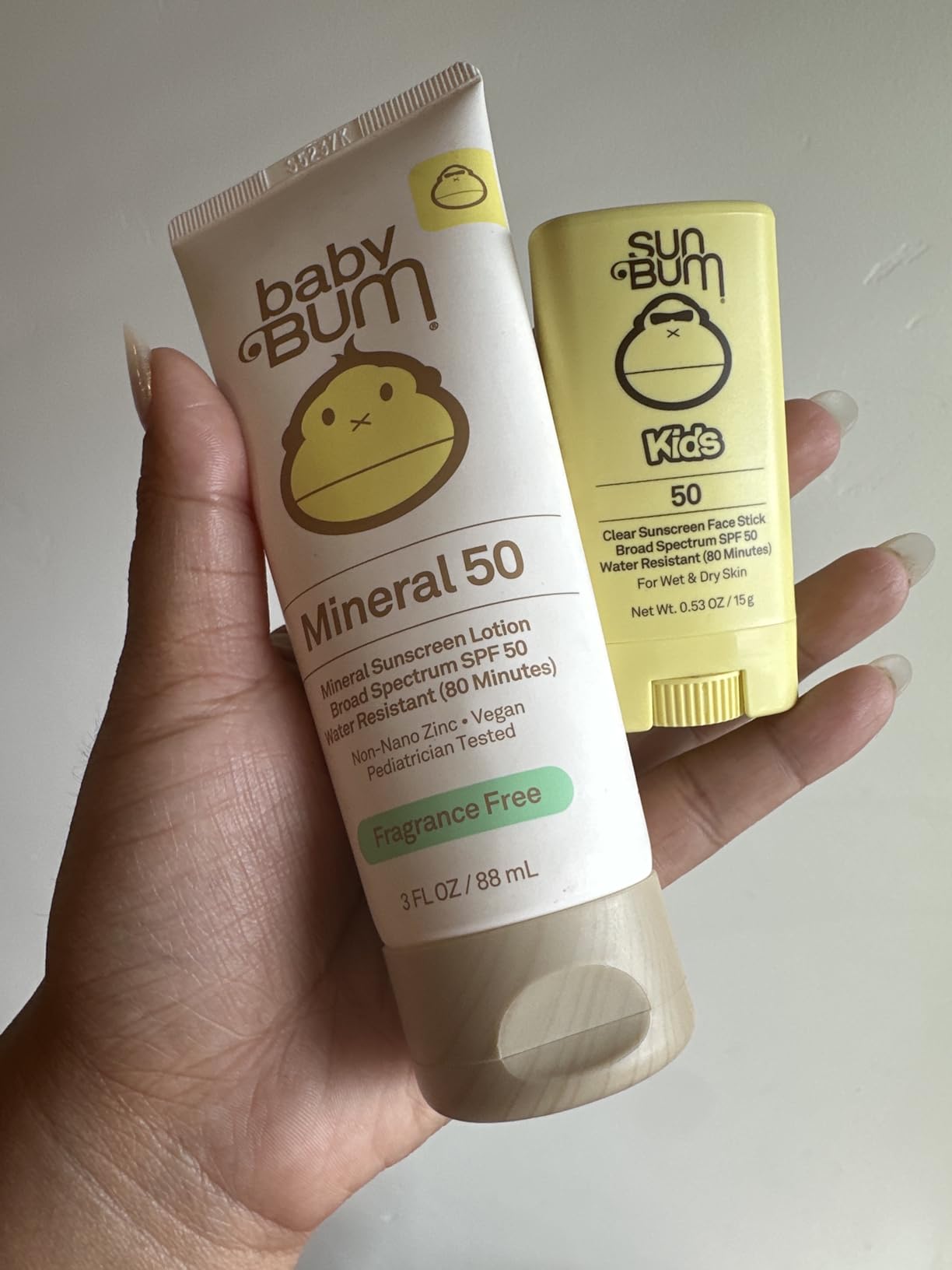 Baby Bum SPF 50 Sunscreen Lotion - Mineral UVA/UVB Face and Body Protection for Sensitive Skin - Hawaii 104 Act Compliant (Made without Octinoxate & Oxybenzone) - Fragrance Free - Travel Size - 3 oz customer photo 1