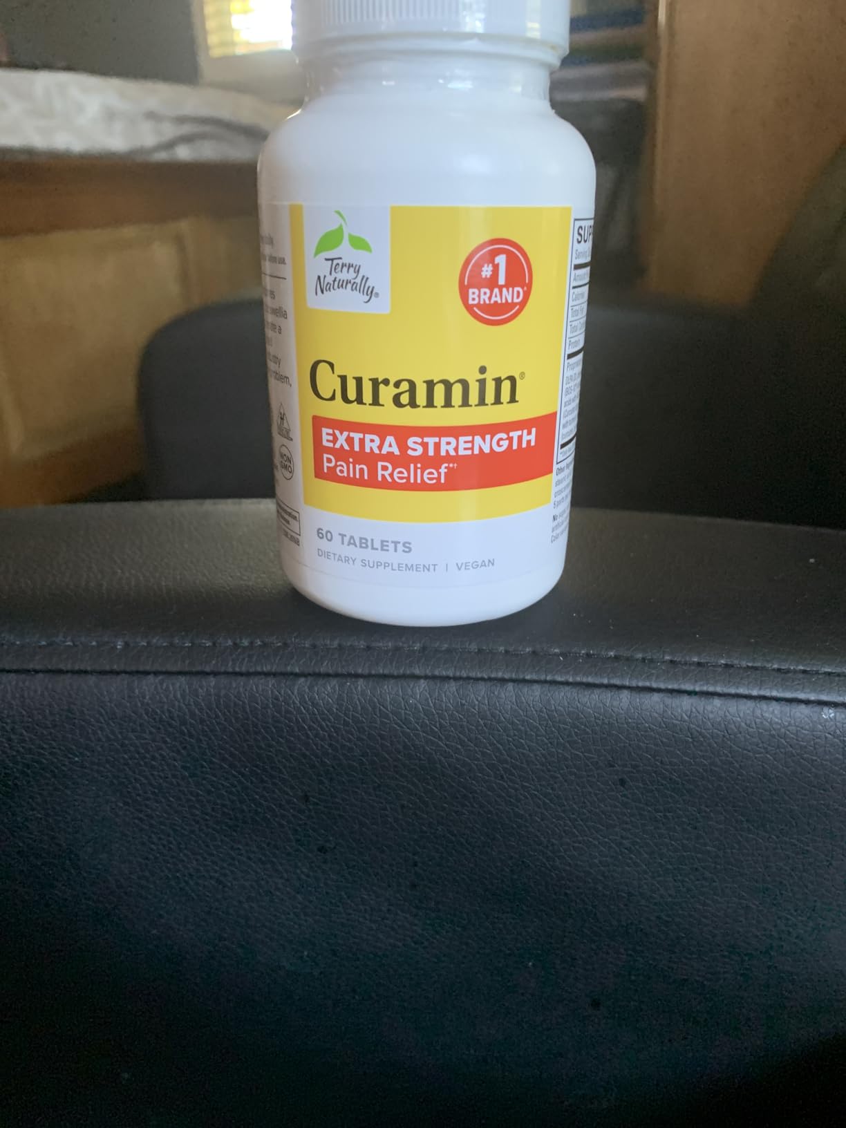 Terry Naturally Curamin Extra Strength - 120 Vegan Tablets - Non-Addictive Pain Relief Supplement with Curcumin from Turmeric, Boswellia & DLPA - Non-GMO, Gluten-Free - 40 Servings customer photo 1