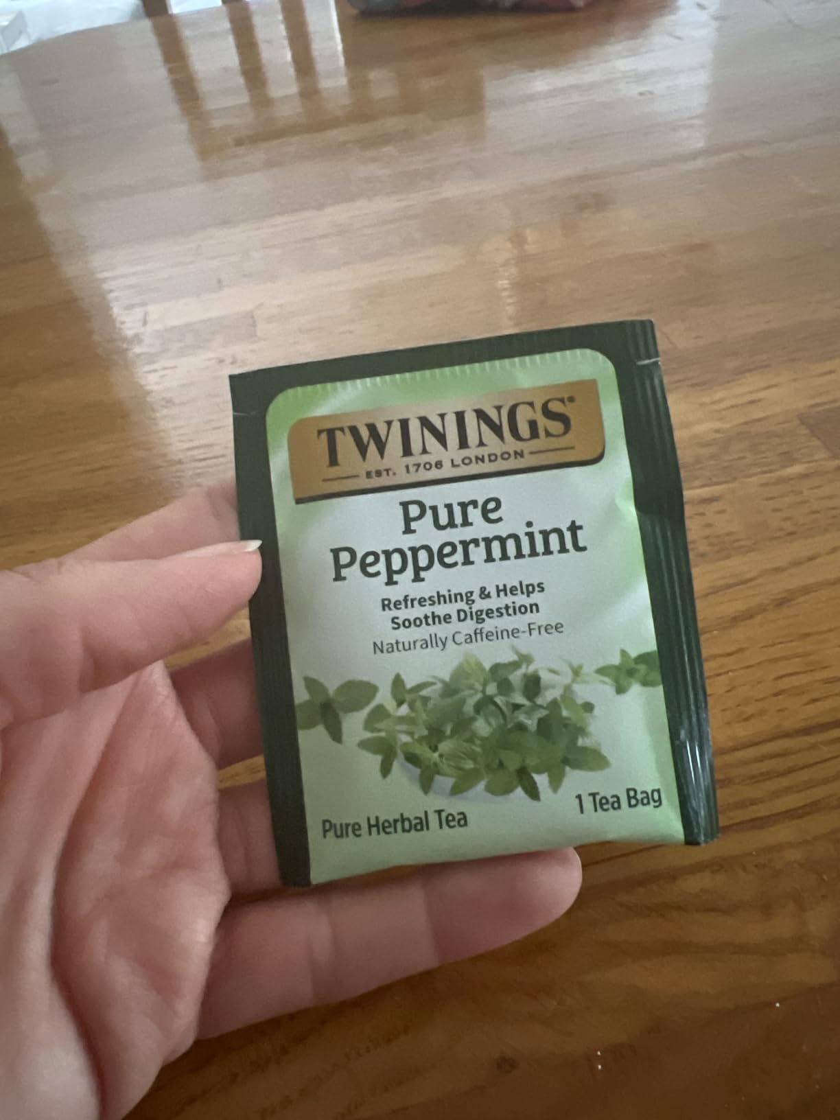 Twinings Pure Peppermint Herbal Caffeine-Free Tea Bags, 20 CT Box (1 Pack) customer photo 1
