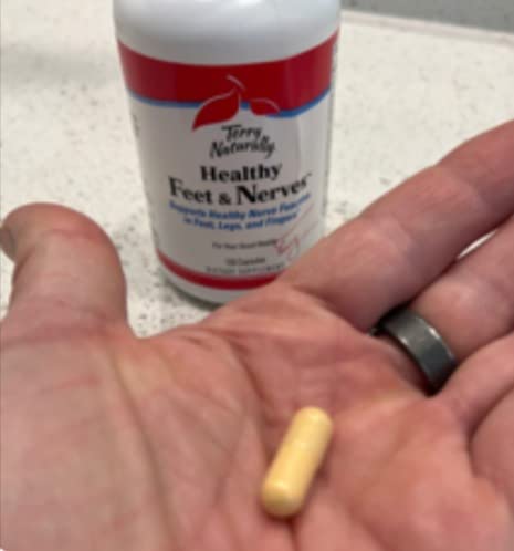 Terry Naturally Healthy Feet & Nerves - Herbal Supplement with Bioactive Vitamin B12 - Circulation & Nerve Health Support Supplement - Vegan Capsules with Boswellia Serrata - 120 Capsules customer photo 2