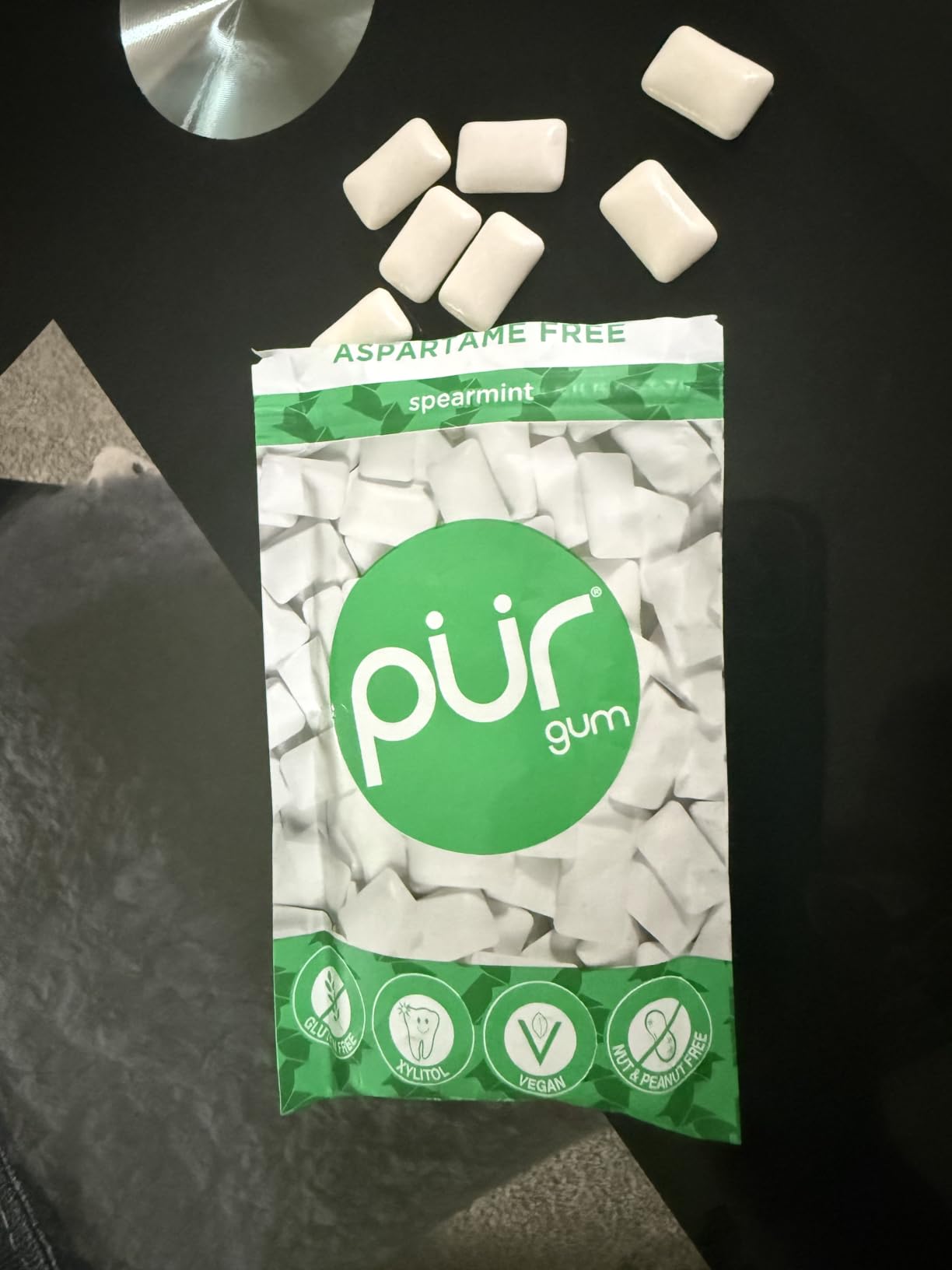 PUR Gum | Aspartame Free Chewing Gum | 100% Xylitol | Natural Spearmint Flavored Gum, 55 Pieces customer photo 1