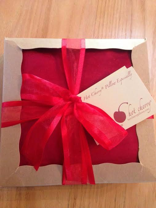 Double Square Red Denim Cherry Pit-Stone Pillow, Microwavable Hot/Cold Compress, Sustainable Heating Pad, Moist Heat, Muscle Joint Pain Relief, Gift. customer photo 2