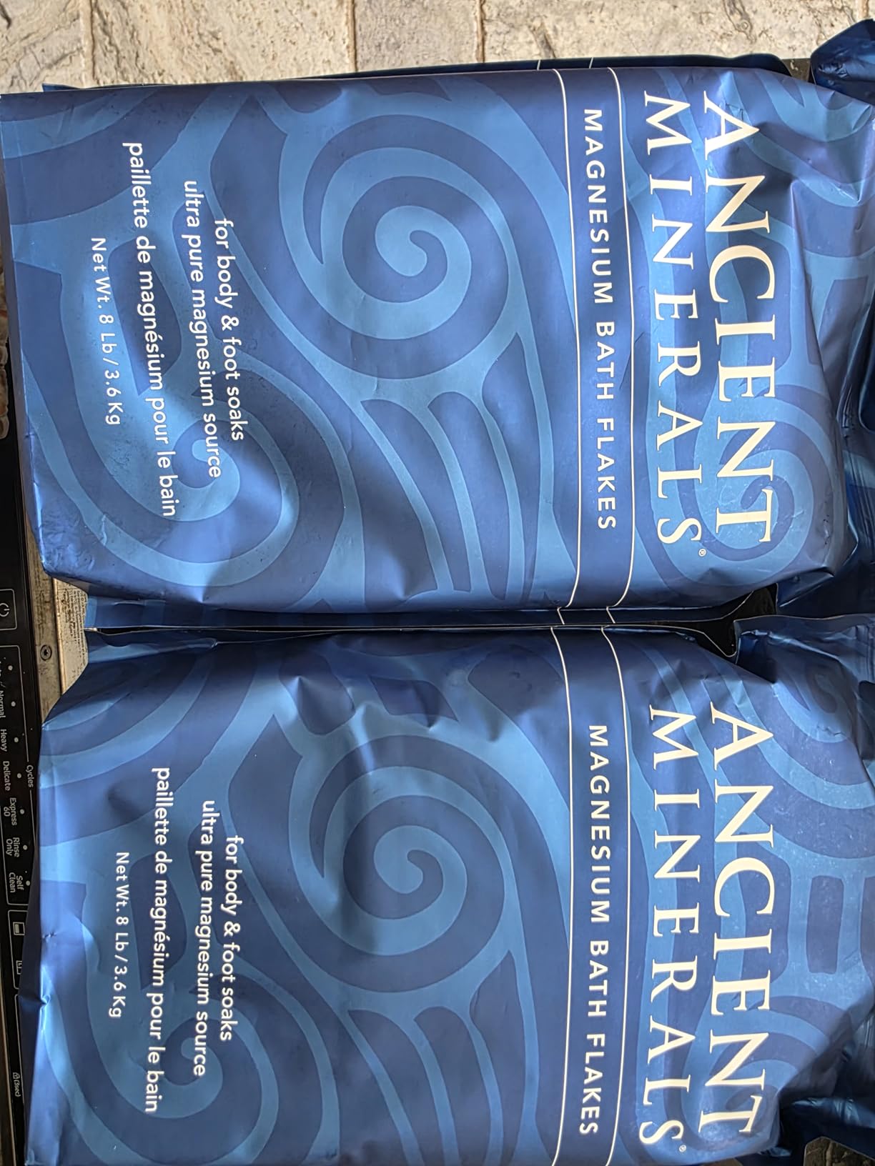 Ancient Minerals Magnesium Bath Flakes - Pure Zechstein Magnesium Chloride for Soaking and Whole-Body Replenishment, 8 lb Bag customer photo 1