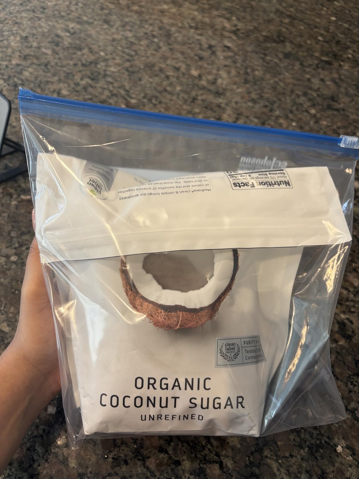 MADHAVA Organic Coconut Sugar 3 Lb. Bag, Natural Sweetener, Sugar Alternative, Unrefined, Vegan, Organic, Non GMO customer photo 2