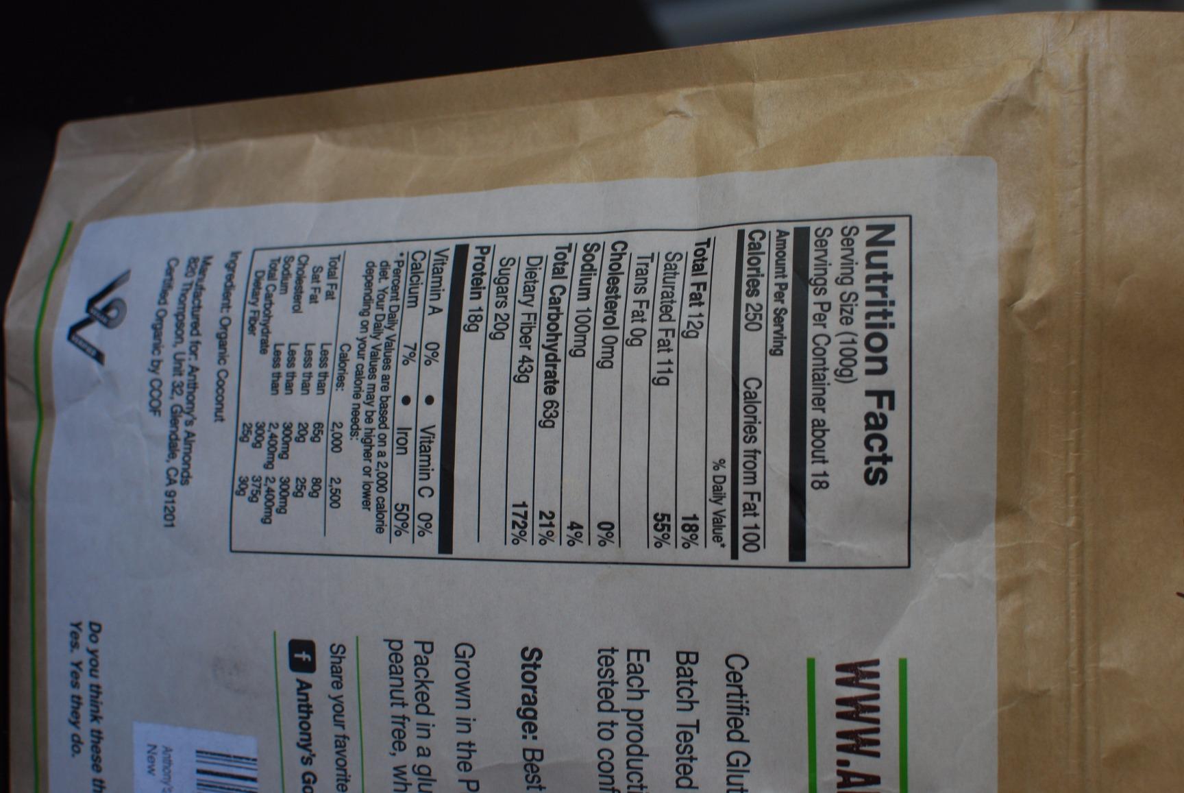 Anthony's Organic Coconut Flour, 4 lb, Batch Tested Gluten Free, Non GMO, Vegan, Keto Friendly customer photo 1
