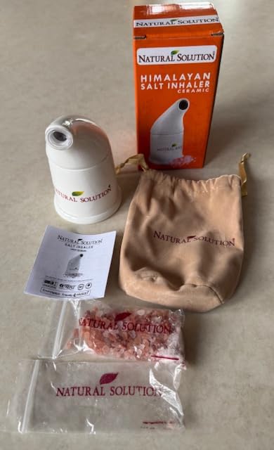 Natural Solution Ceramic Pink, Cleans The Respiratory System Great for Allergy, Asthma Relief, and Other Respiratory Conditions, Salt Inhaler, 1 Count customer photo 2