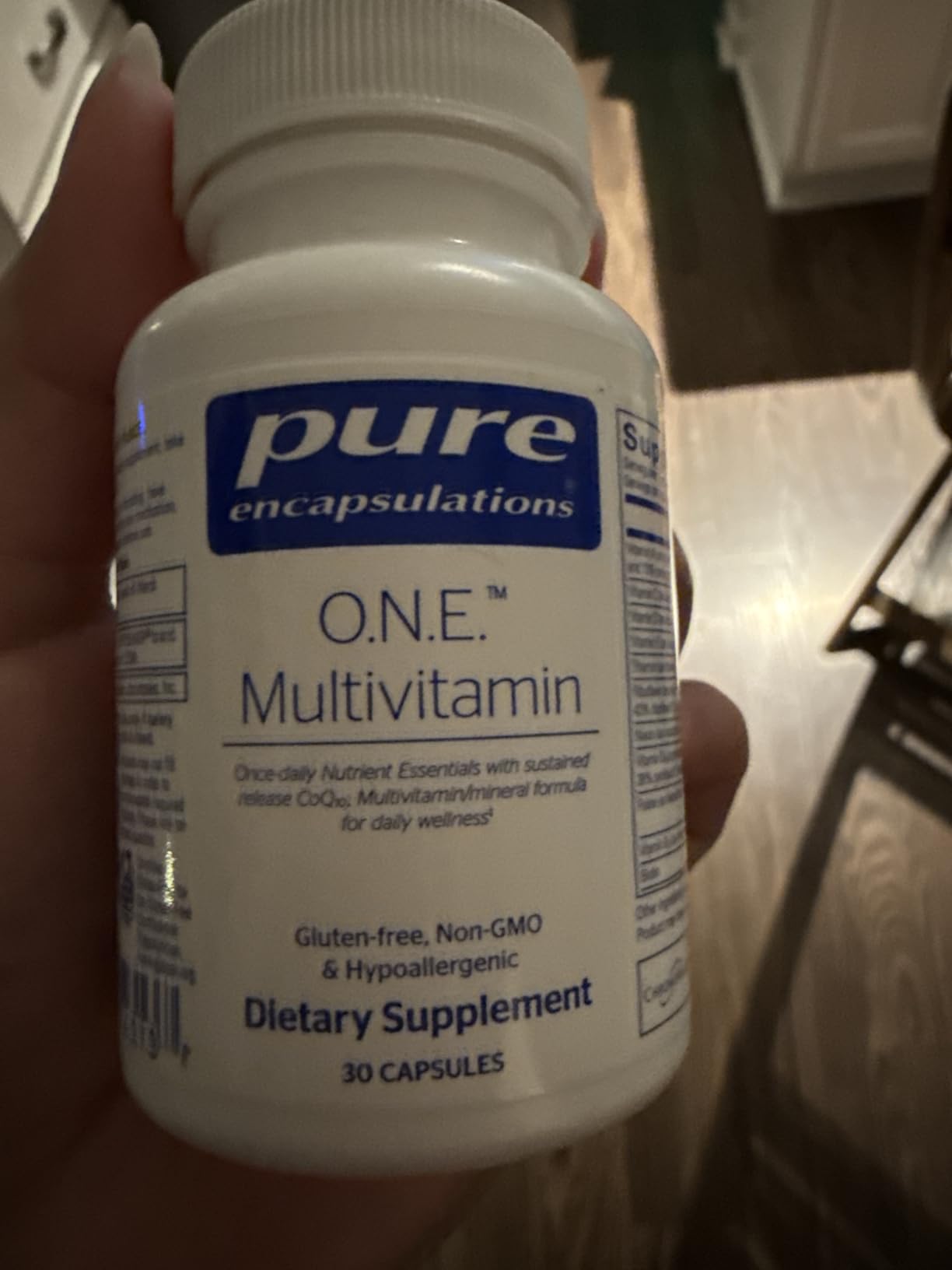 Pure Encapsulations O.N.E. Multivitamin - Once Daily Multivitamin with Antioxidant Complex Metafolin, CoQ10, and Lutein to Support Vision, Cognitive Function, and Cellular Health* - 60 Capsules customer photo 1