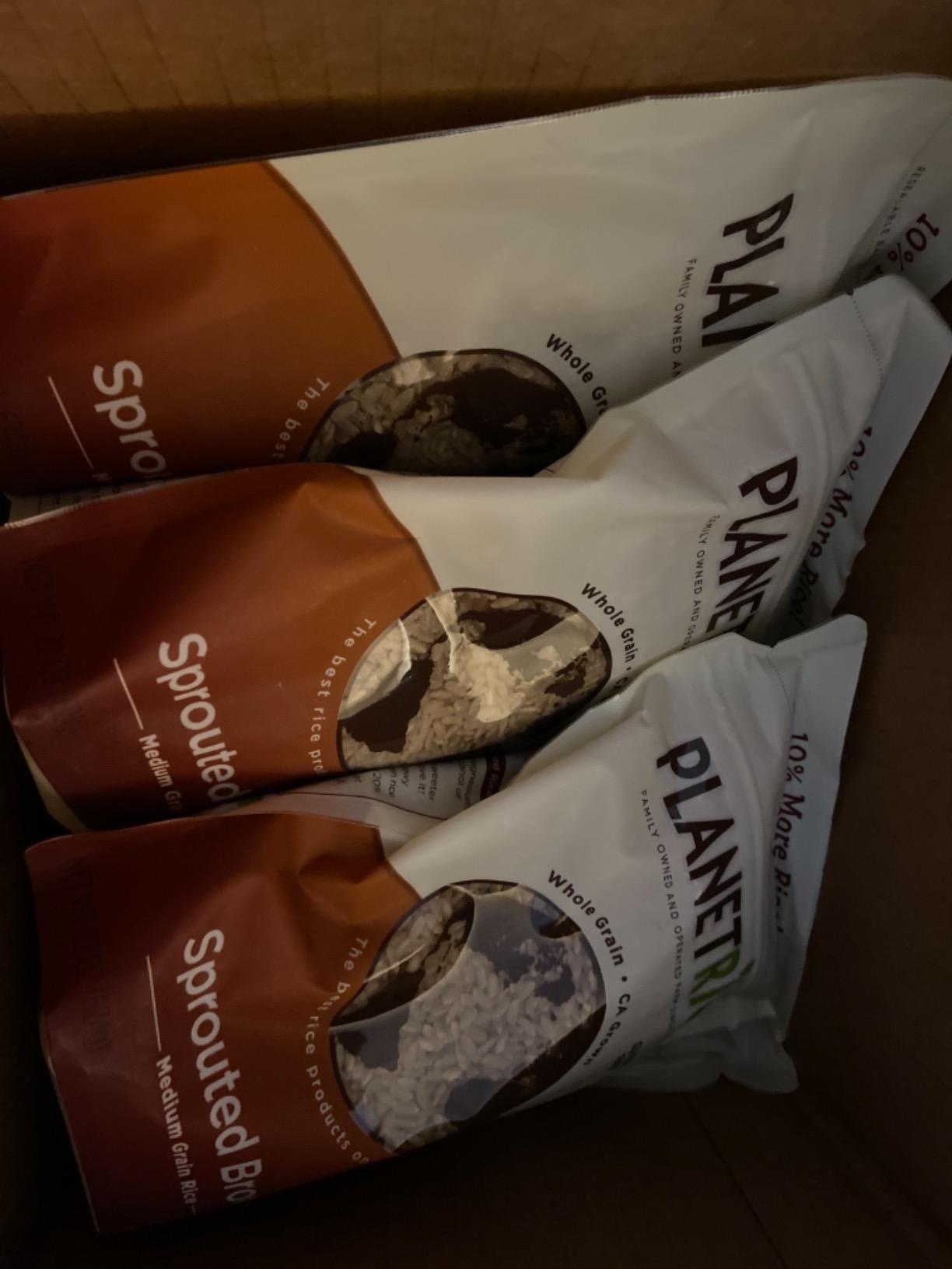 Planet Rice Bulk Sprouted Brown Rice - Great for Bulk Rice Cooking - Gaba Rice Gluten-Free, Vegan, Paleo, with 64% More Fiber - Soft and Chewy Texture - 22 Ounce (Pack of 6) customer photo 1