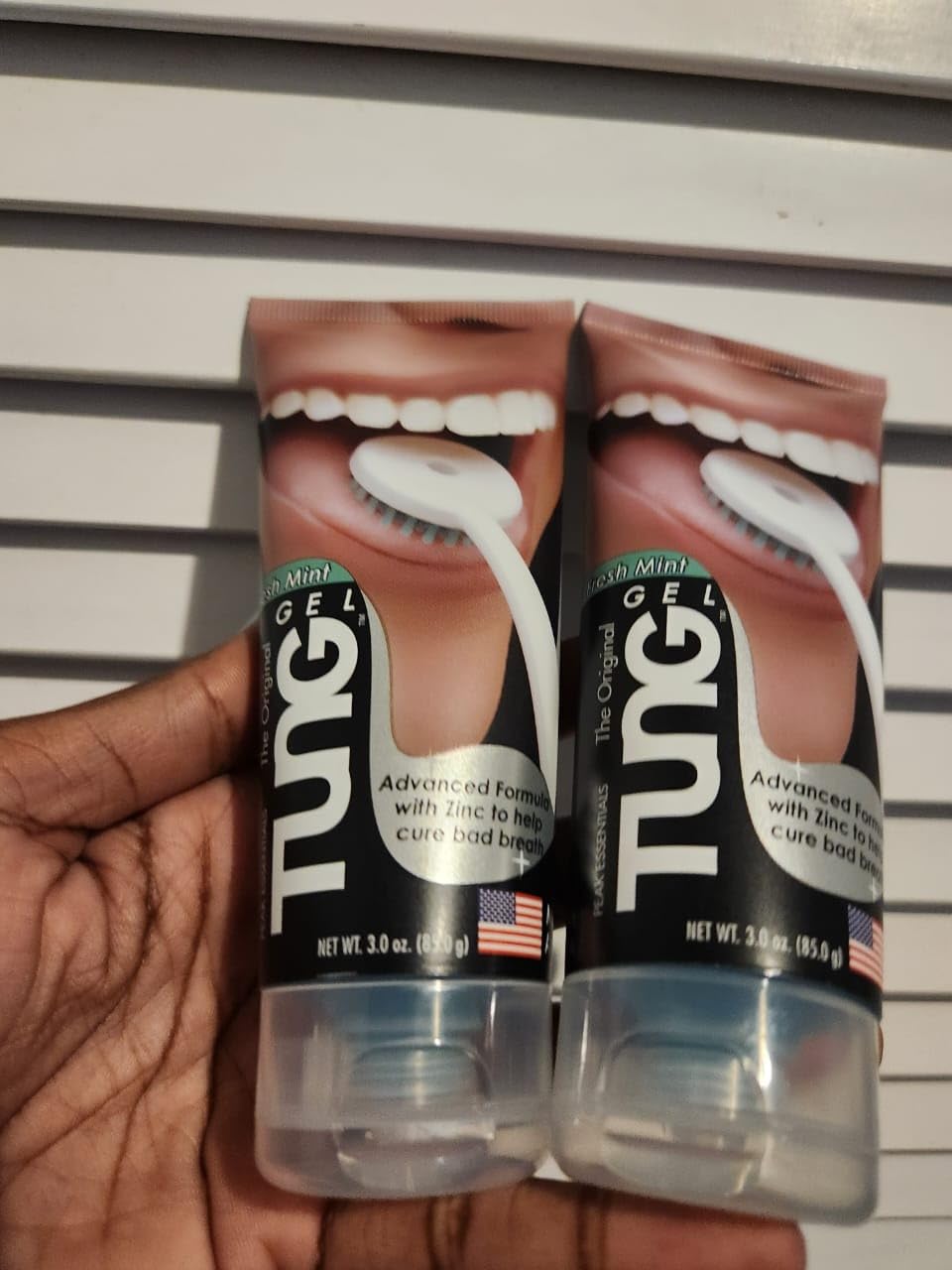 Tung Tongue Gel, Fresh Mint Tongue Cleaner Paste, Bad Breath Odor Eliminator, Halitosis Defense, BPA Free, USA Made (2-Pack) customer photo 2