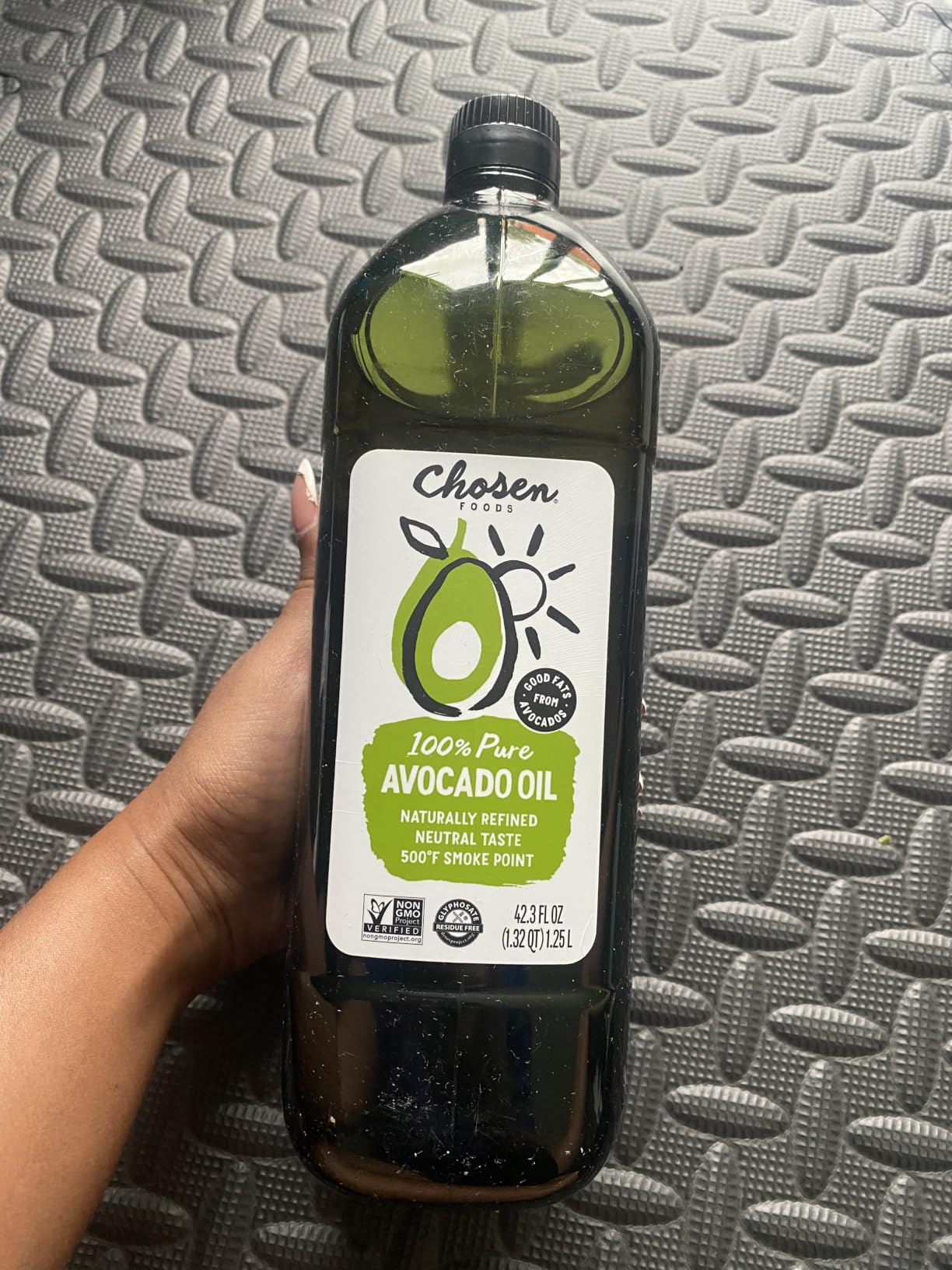 Chosen Foods Avocado Oil, 16.9 Fl Oz - All Purpose Cooking Oil made from 100% Pure Avocados - Non-GMO, Gluten-Free, Keto Friendly, Glyphosate Free customer photo 1