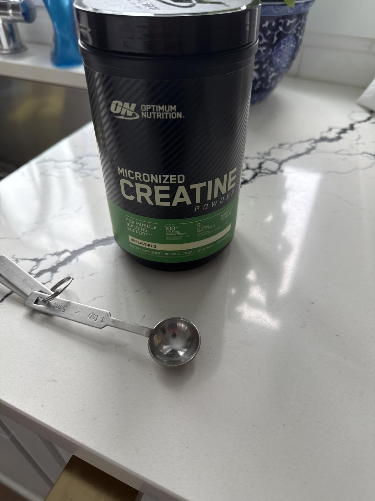 Optimum Nutrition Creatine, Micronized Creatine Monohydrate Capsules, Supports Strength & Recovery, Banned Substance Tested, 2.5g per Serving, 50 Servings, 100 Count customer photo 2