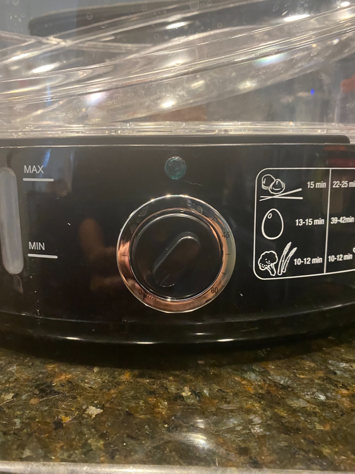 BELLA Two Tier Food Steamer with Stackable Baskets & Removable Base for Fast Simultaneous Cooking - Auto Shutoff & Boil Dry Protection, 7.4 QT, Black customer photo 1