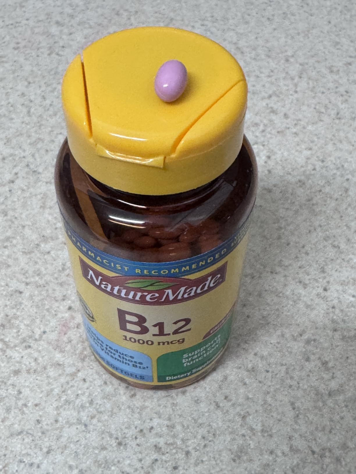 Nature Made Vitamin B12 1000 mcg, Dietary Supplement for Energy Metabolism Support, 150 Softgels, 150 Day Supply customer photo 1
